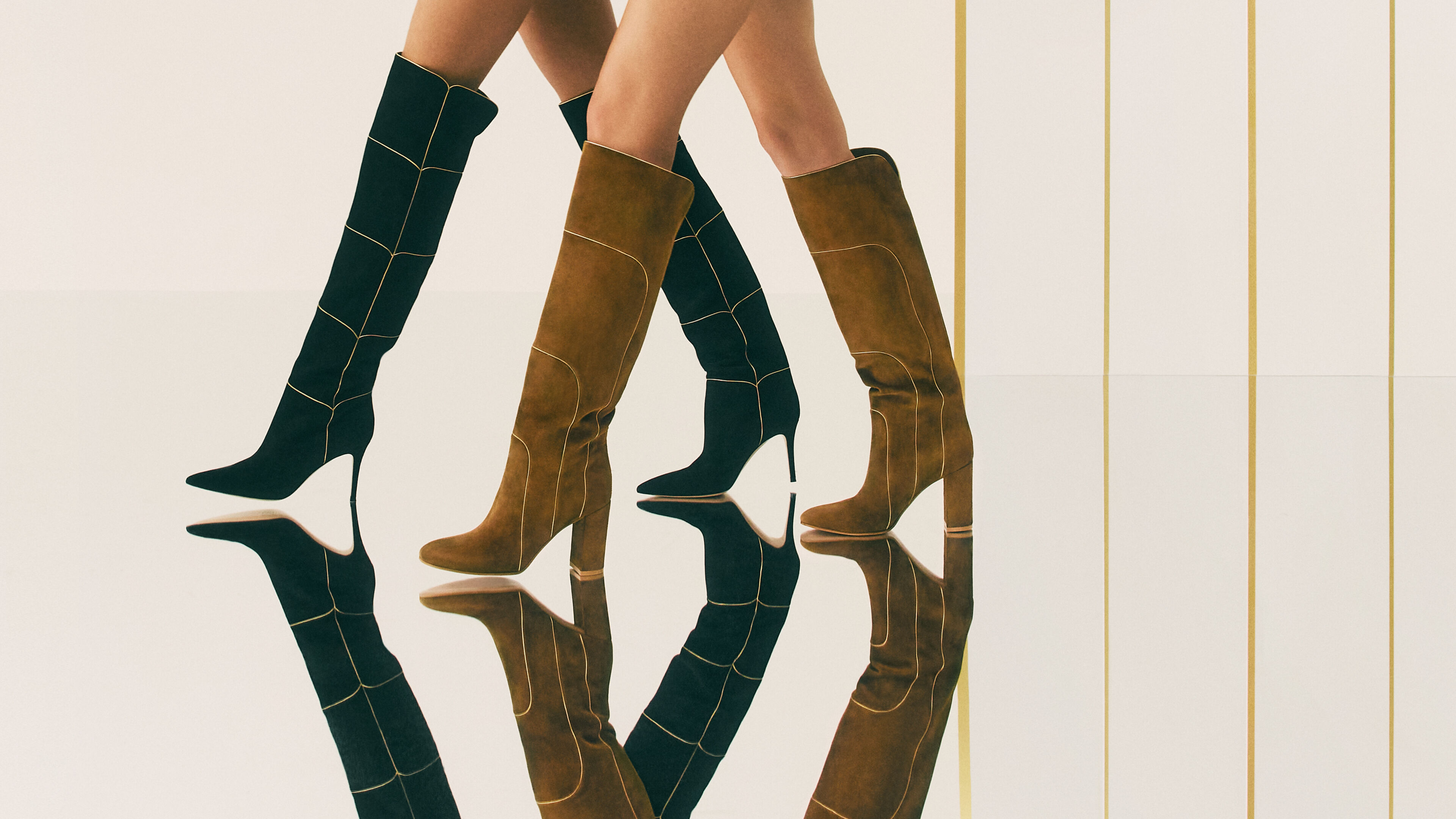 Gianvito Rossi ジャンヴィト ロッシ VIRES オープントゥニットブーツ ベージュ 37.5(24cm程度) レディース