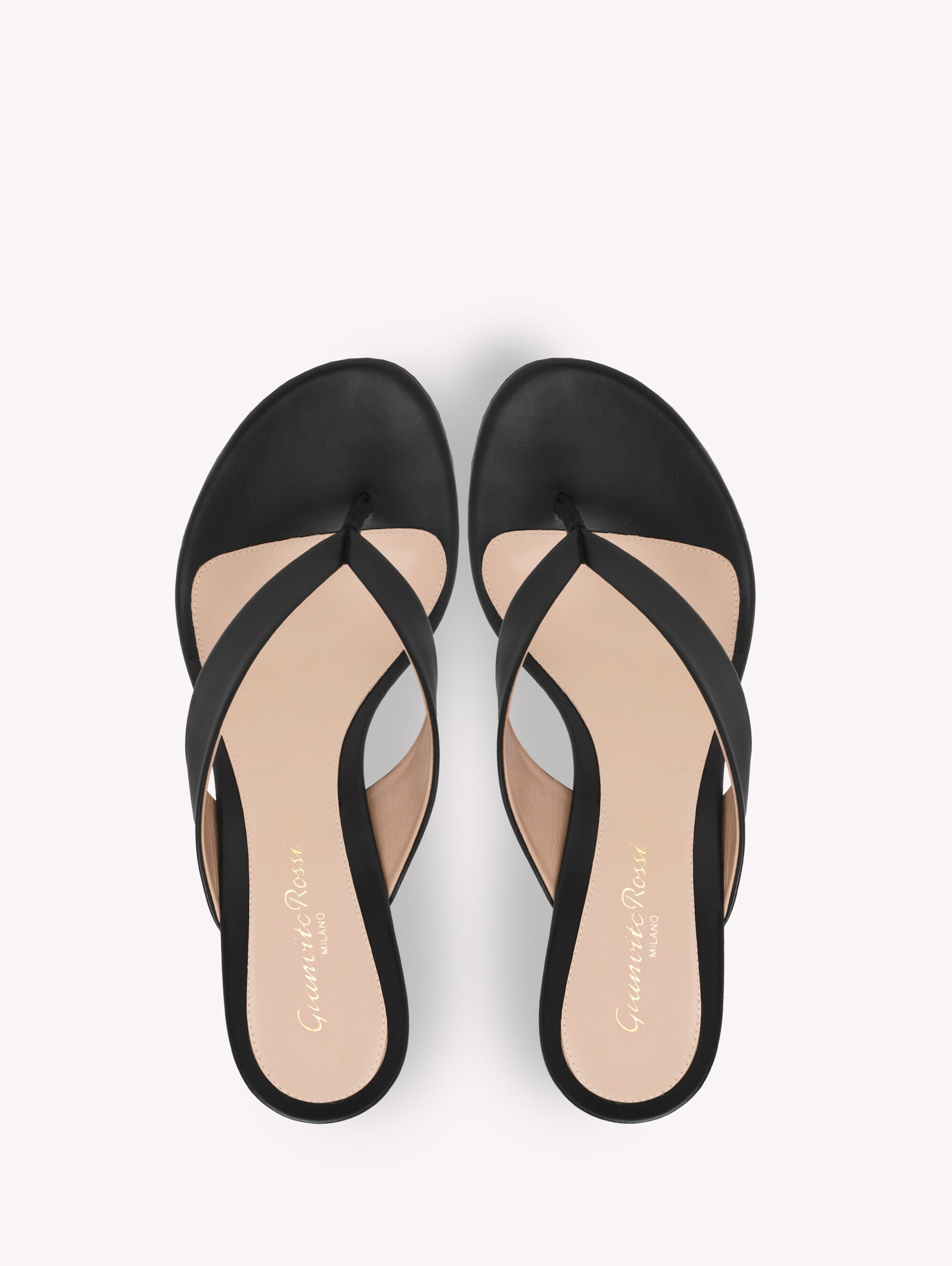 Sandals and Mules SOFIA THONG BLACK | Gianvito Rossi