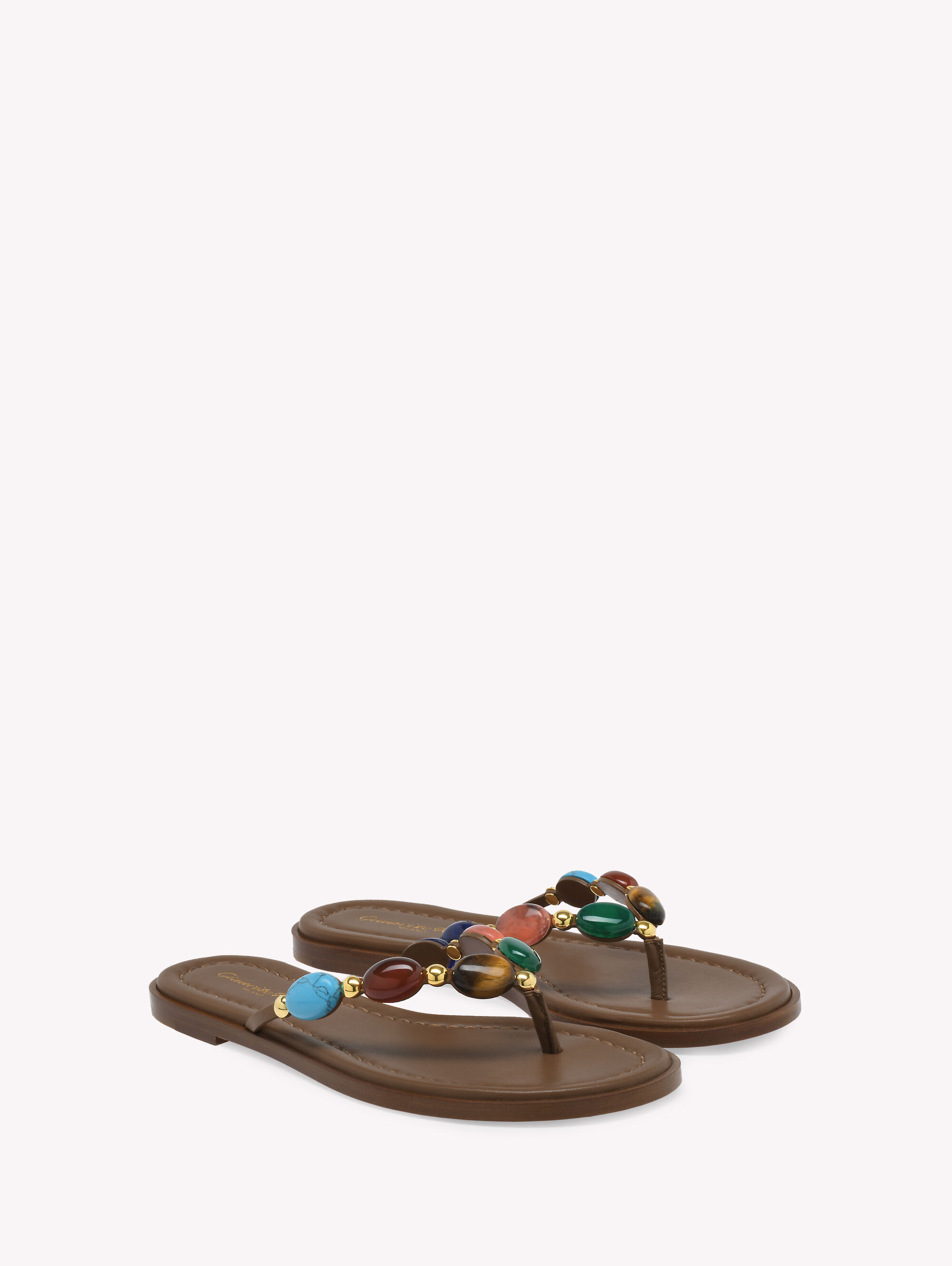 GIANVITO ROSSI シュノノットティテルサンタル 【関税込】 GIANVITO ROSSI/ジャンヴィト ロッシ JUNO THONG 05 NAPPA/thong