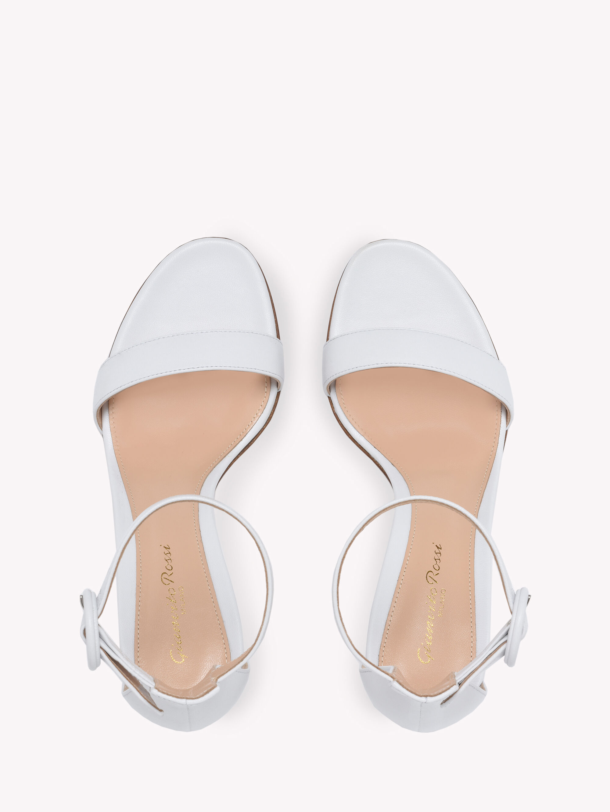 サンダル・ミュール Gianvito Rossi 'Portofino' Sandals GIANVITO ROSSI Portofino 105 metallic leather sandals | NET