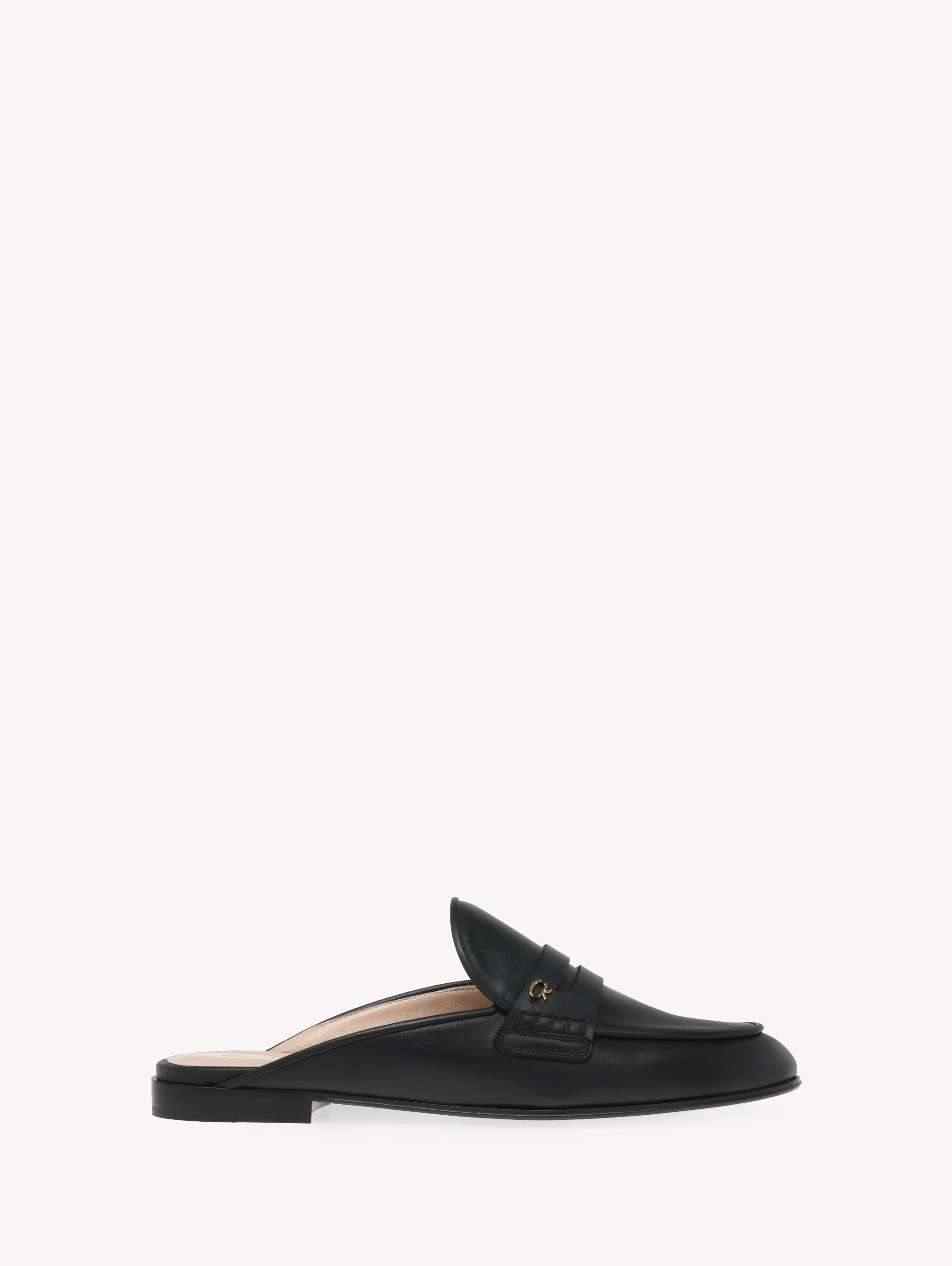 Gianvito Rossi G1589005GOMNAPPRAL 関税送料込 Ottavia Woven Leather Flat Sandal