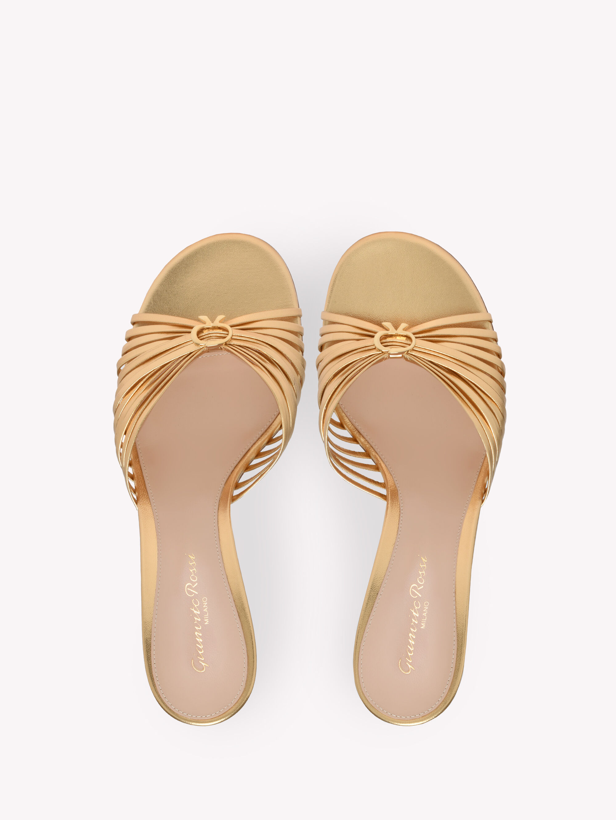 サンダル・ミュール Gianvito Rossi Pink leather Vyna mules Vyna 70 leather mules in pink - Gianvito Rossi | Mytheresa