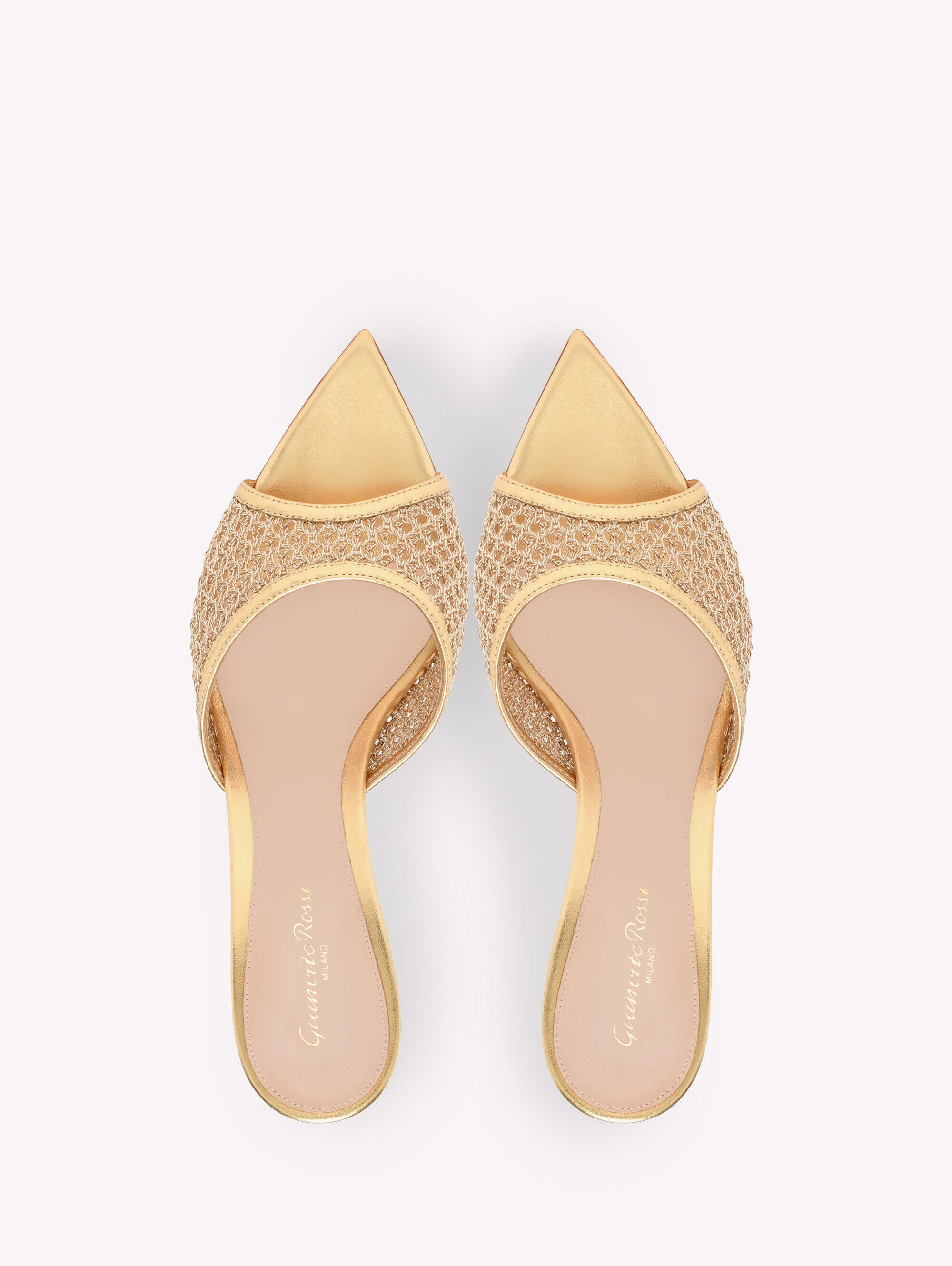 Sandals and Mules DOROTEA MULE 70 GOLD | Gianvito Rossi