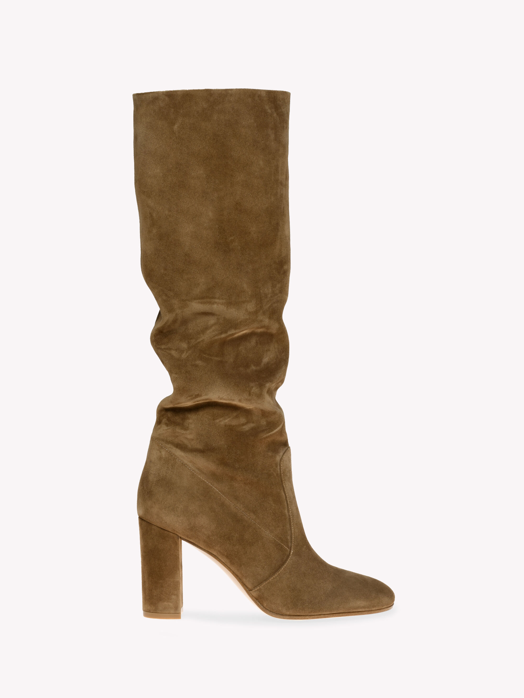 ブーツその他 GIANVITO ROSSI ELISE OVER-THE-KNEE BOOTS IN SUEDE Gianvito Rossi - Blush Suede Over-the-Knee Boots - 36.5