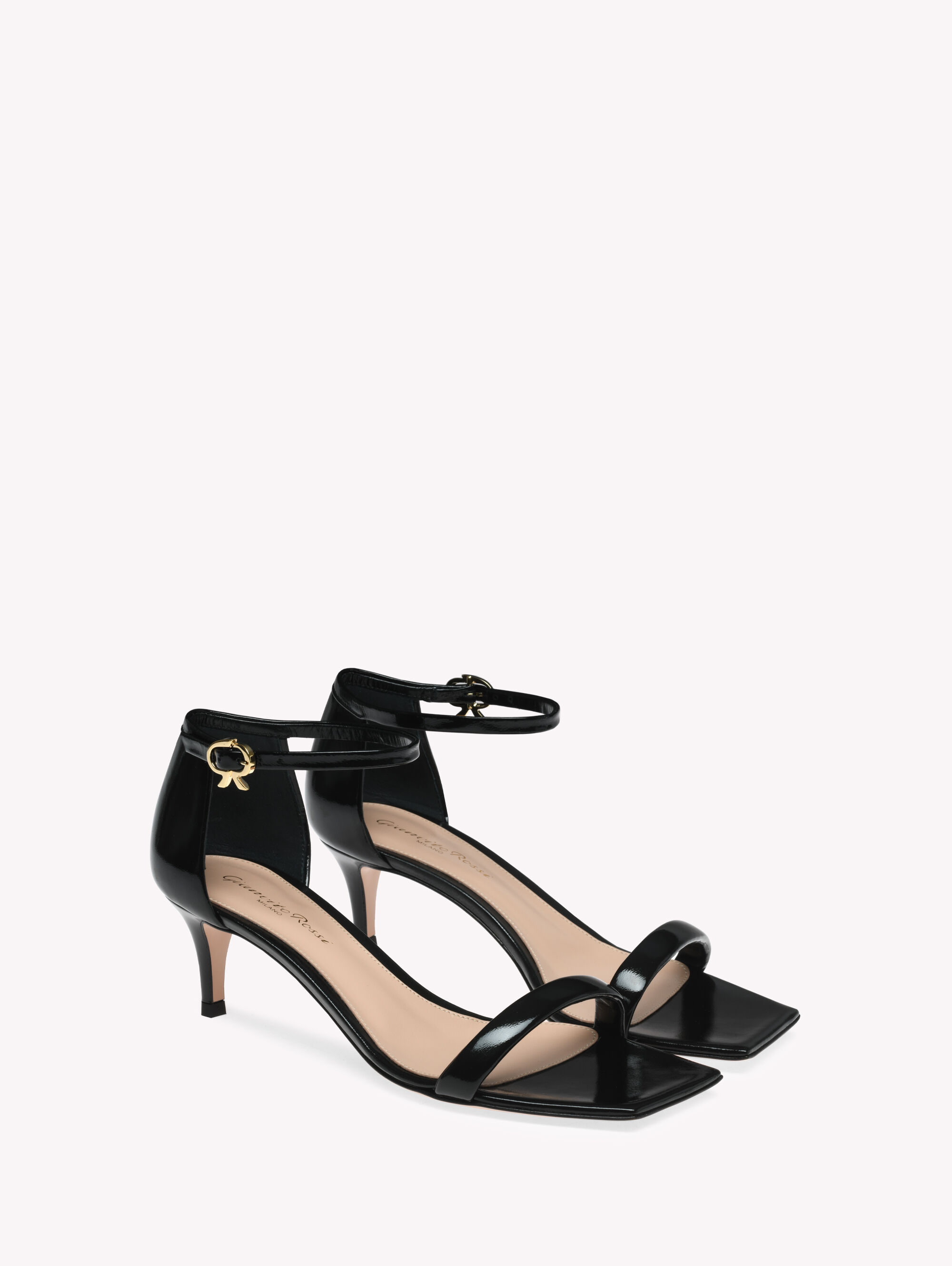 Gianvito Rossi>>Rhys 55 パテントレザーサンダル Gianvito Rossi>>Rhys 55 パテントレザーサンダル (Gianvito