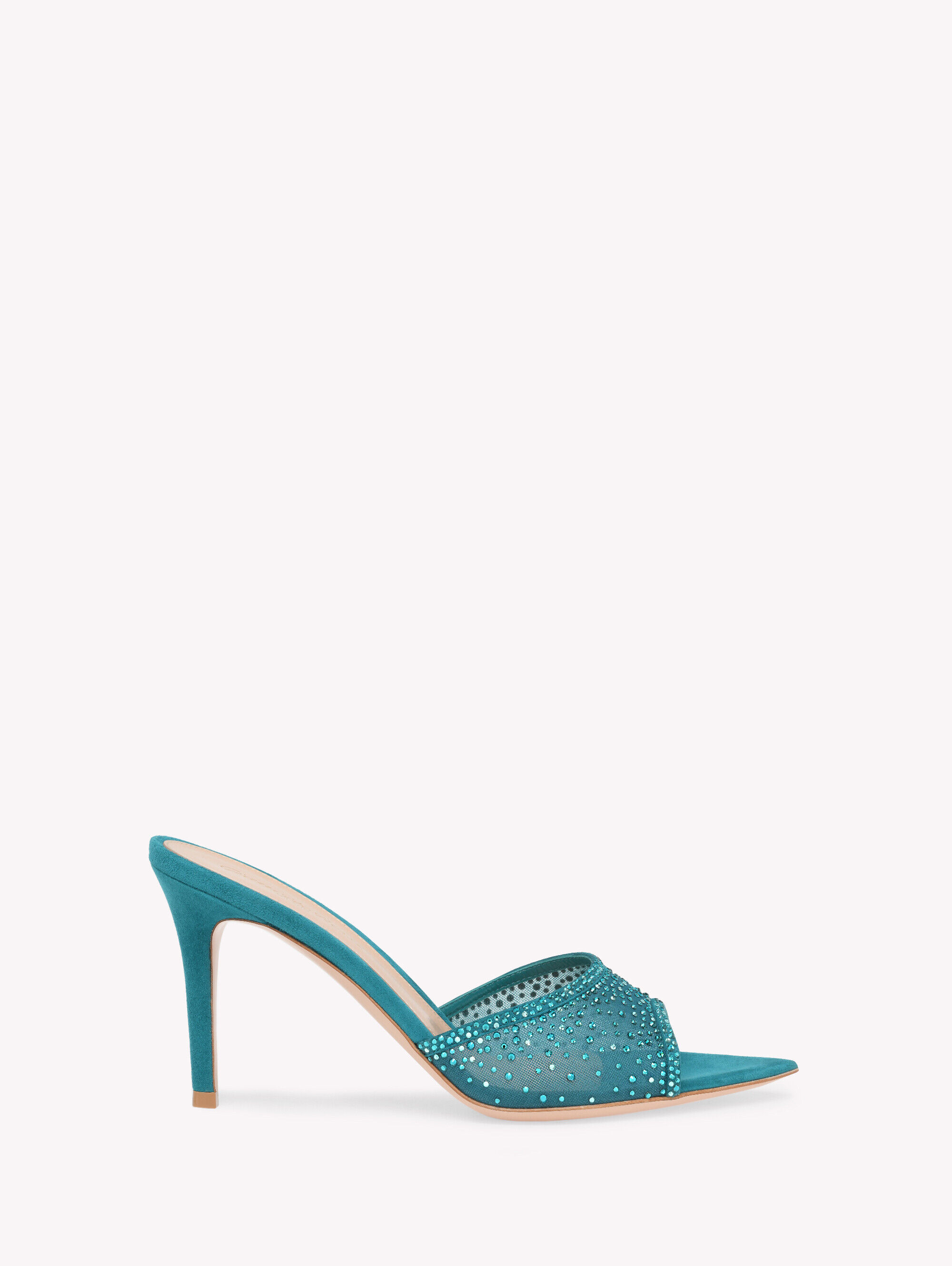 Woman RANIA MULE 85 BLUE | Gianvito Rossi