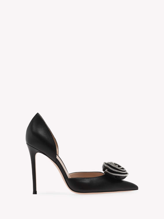 Gianvito Rossi Black Satin Strappy Mary Jane Block Heel Pumps Size 35 at  1stDibs