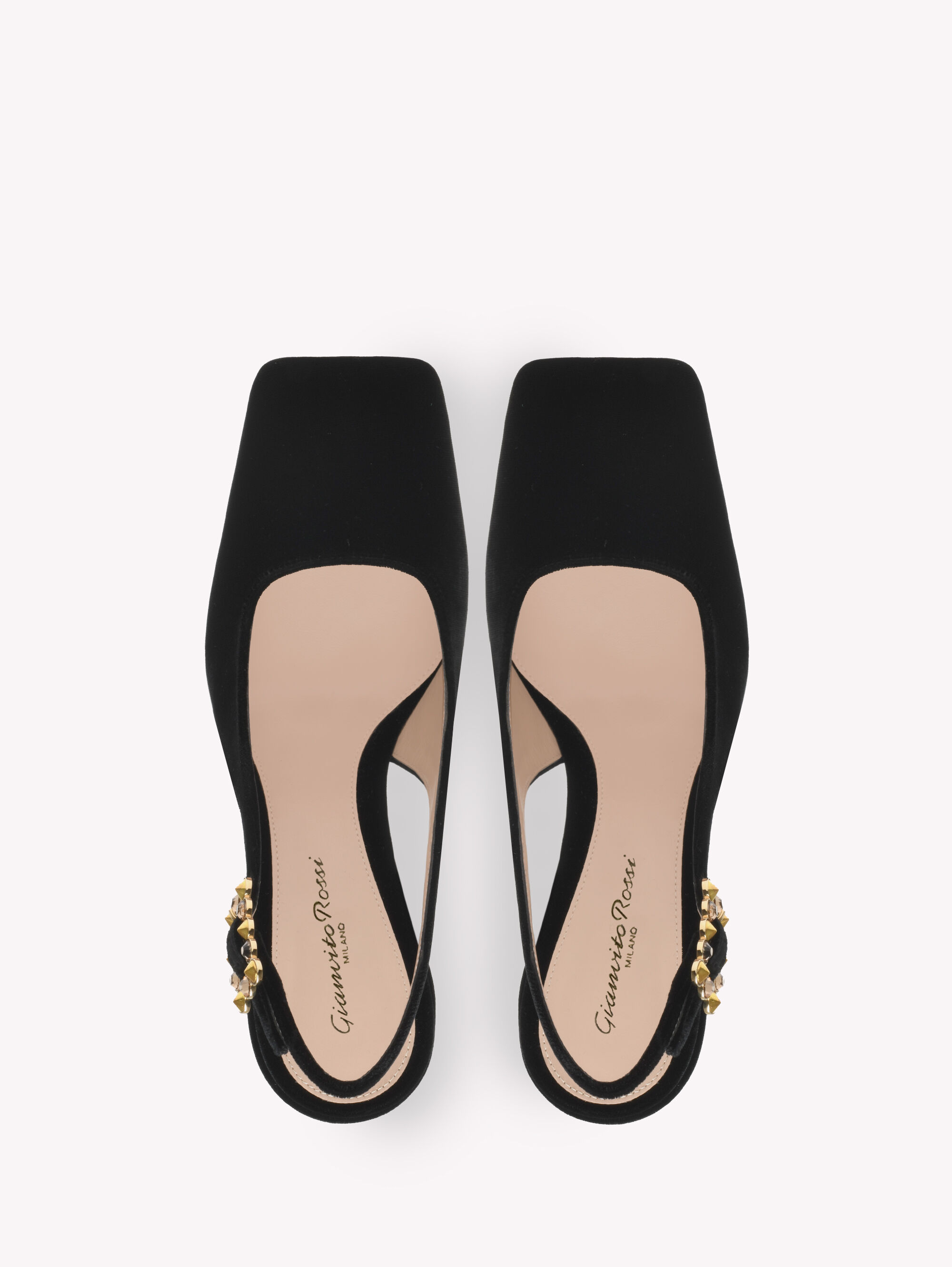Gianvito Rossi Wondy 95mm velvet sandals - Black