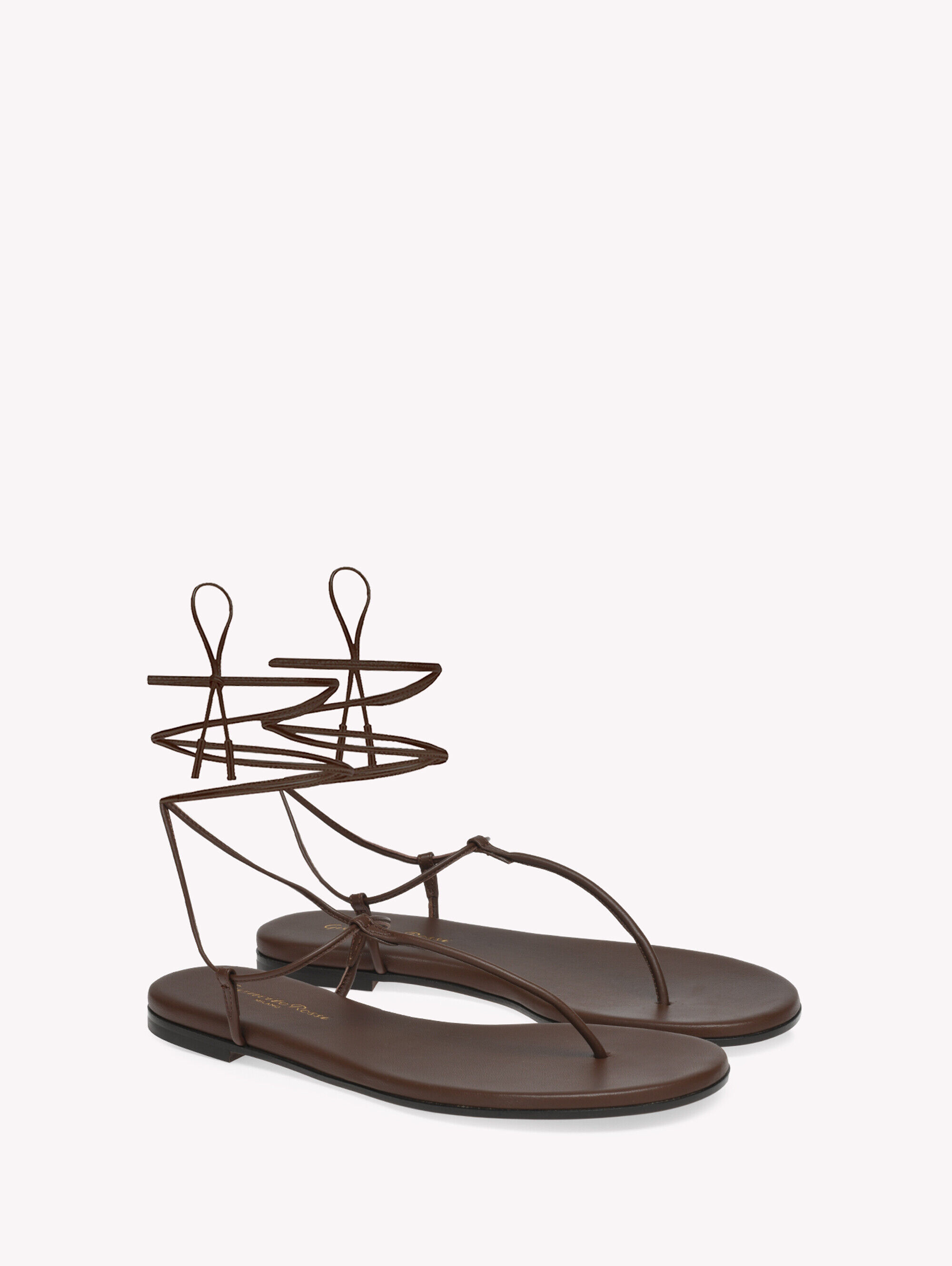 Flats GWYNETH FLAT BROWN | Gianvito Rossi