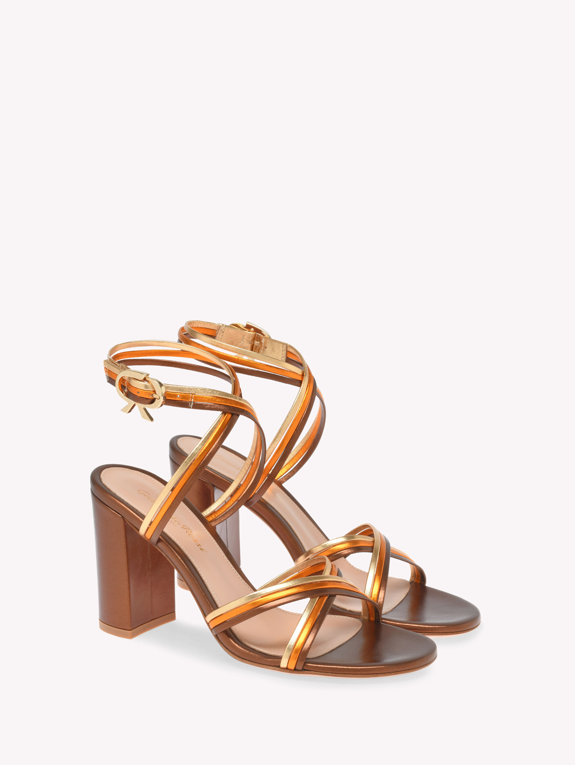 サンダル・ミュール Gianvito Rossi Sculptural Heel Leather Sandal Woman CALISSA | Gianvito Rossi