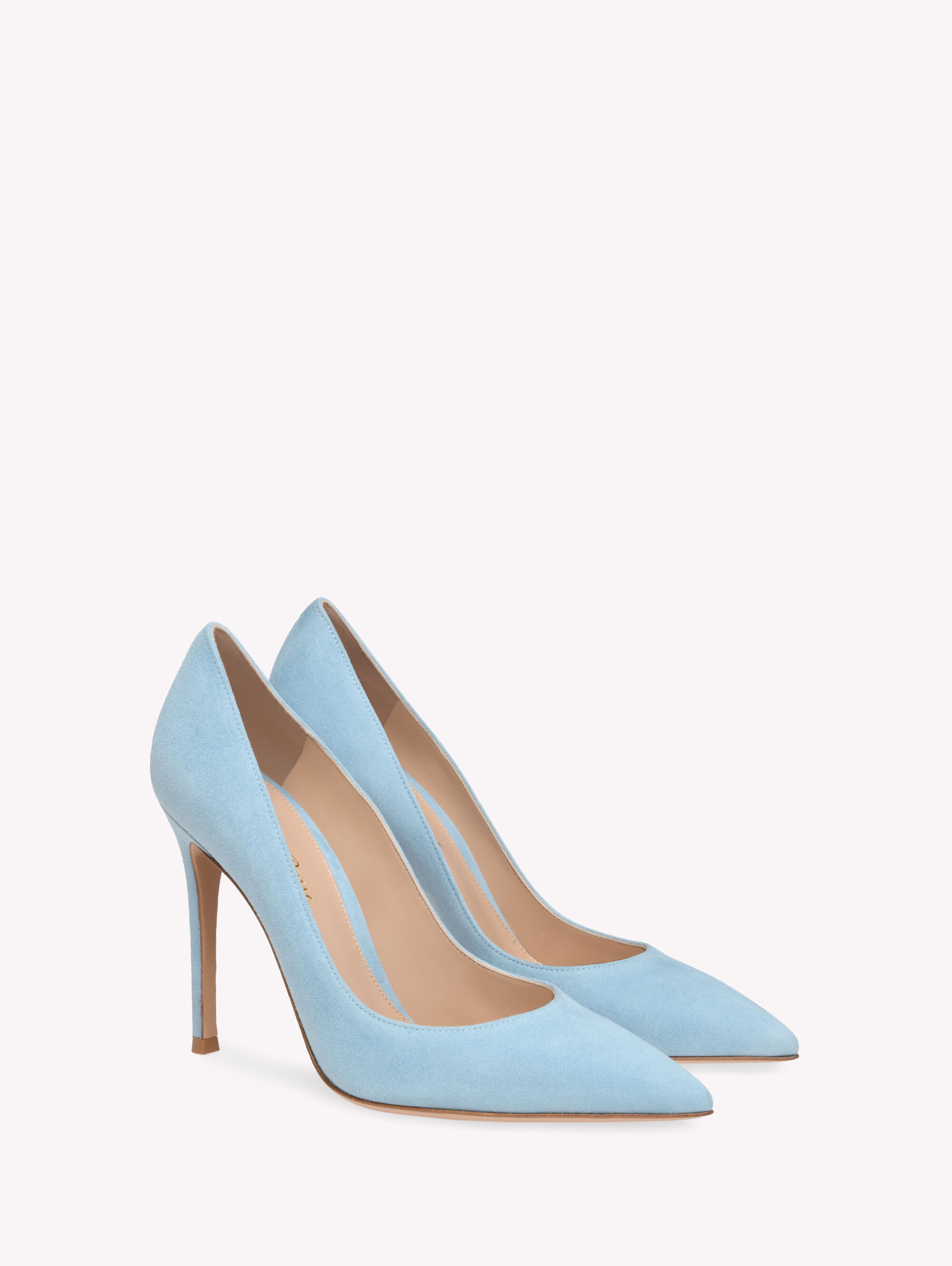 Powder blue outlet suede pumps