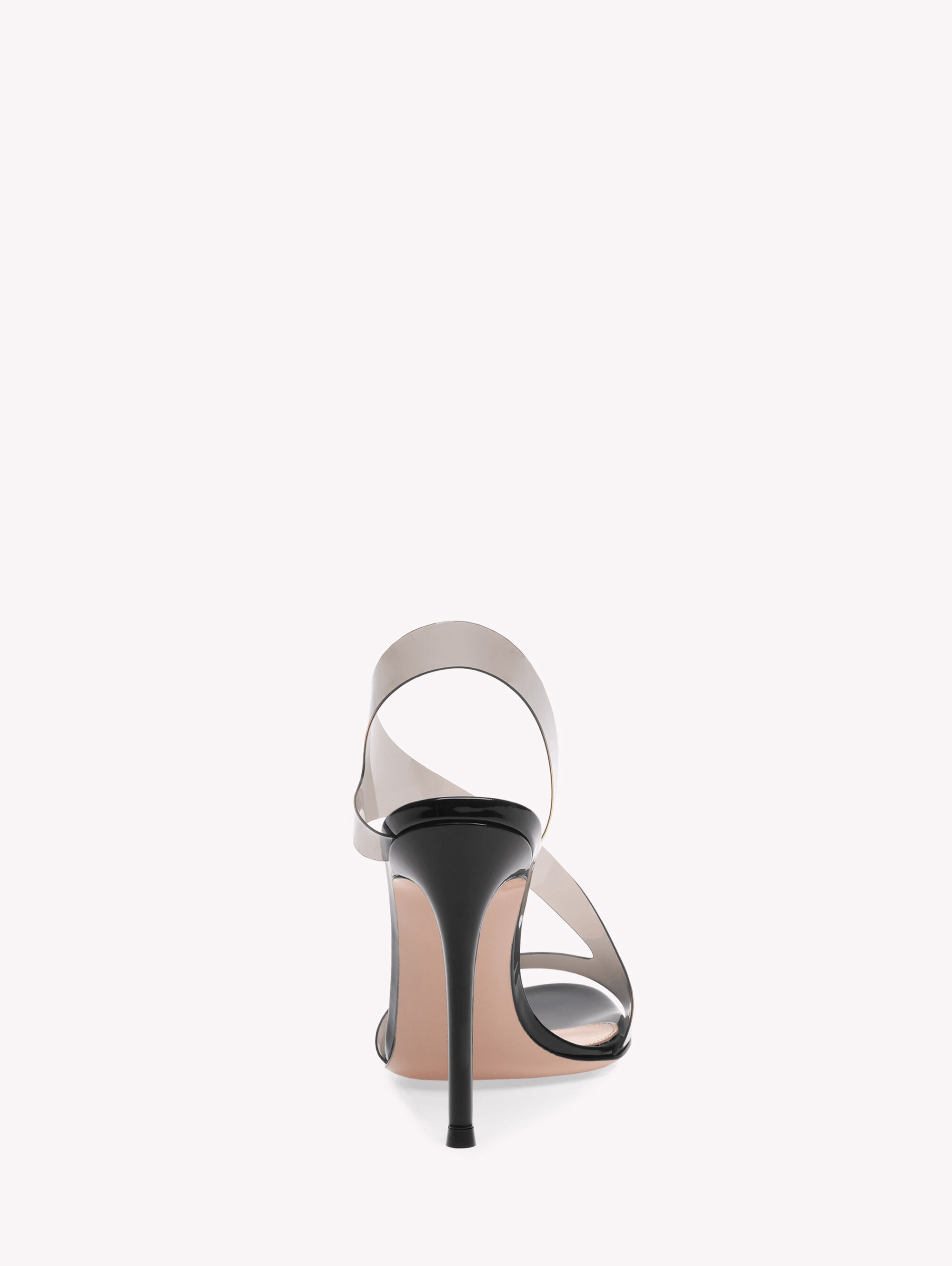 Zara Heeled Vinyl Sandals With Shiny Detail – MEBU