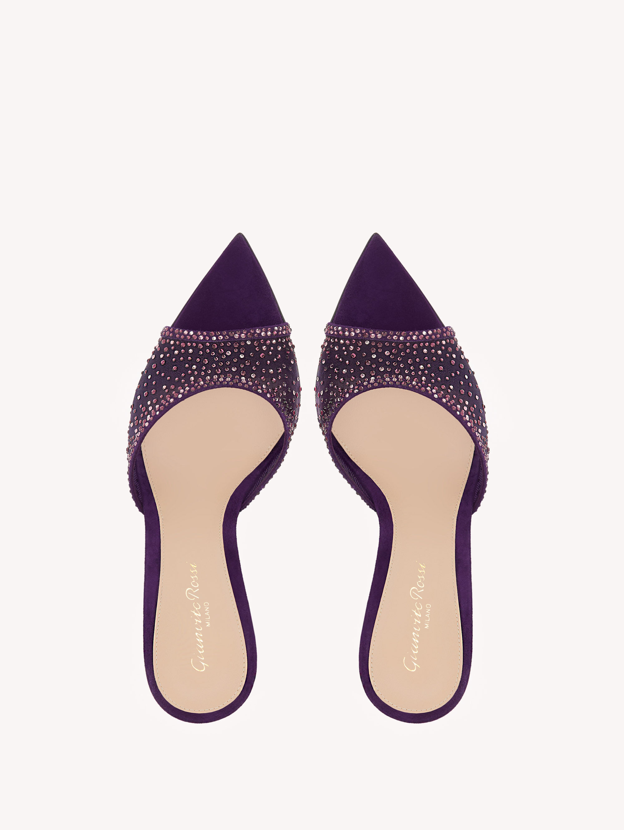 Sandals and Mules RANIA MULE 85 PURPLE | Gianvito Rossi