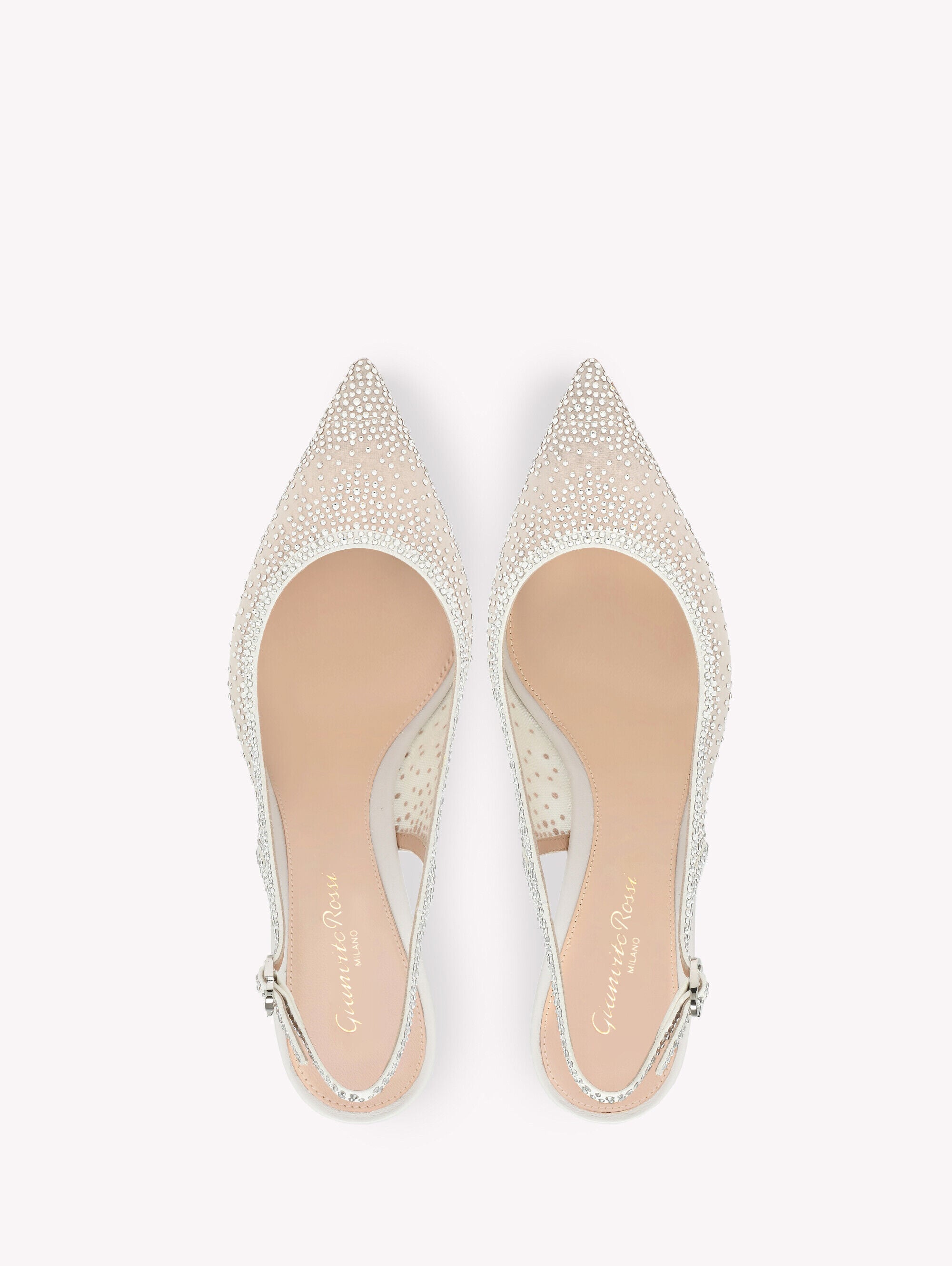 Offen【Reborn project】ROSE-pointed /WHITE Slingback REGINA WHITE | Gianvito Rossi