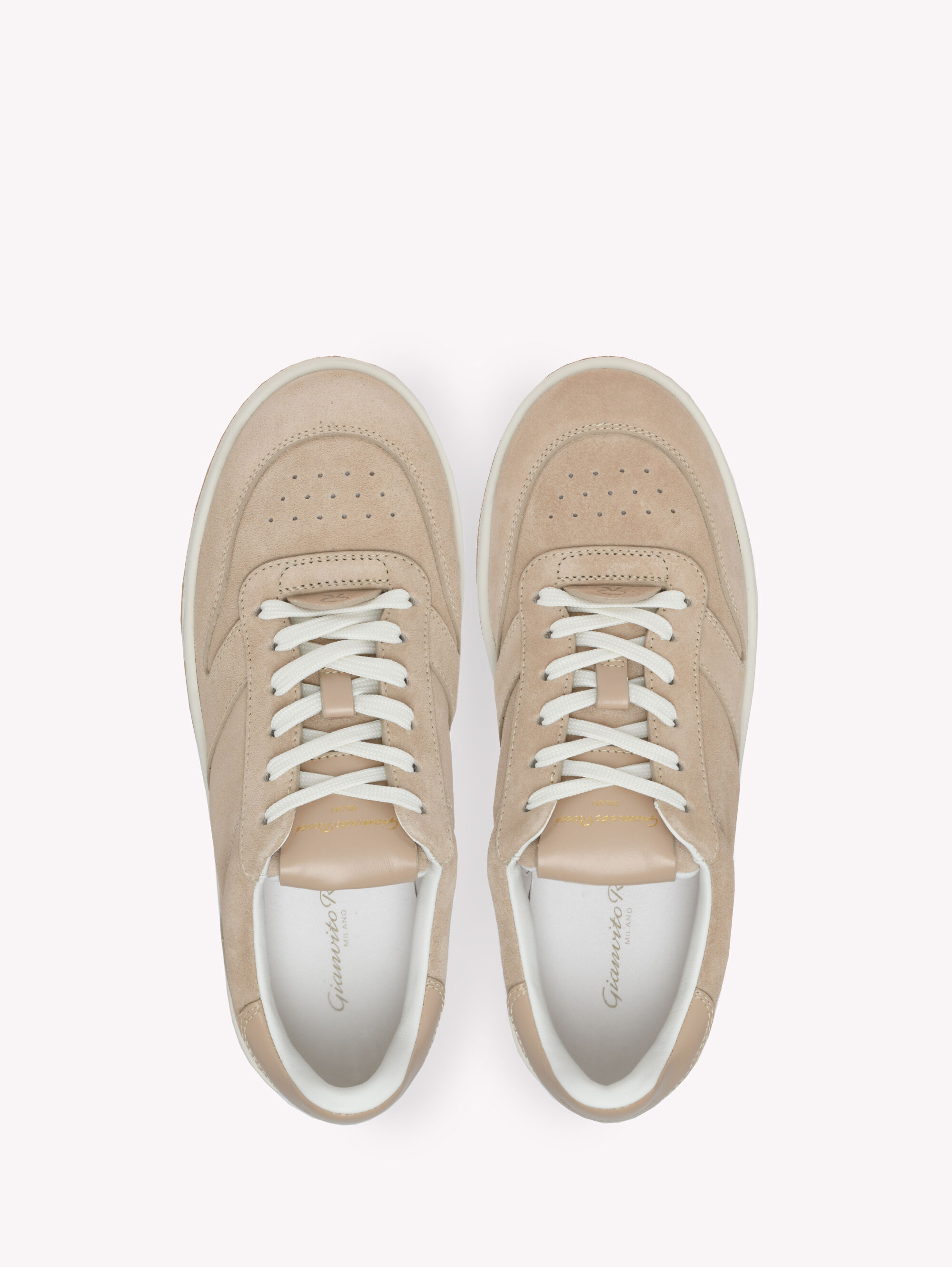 スニーカー Gianvito Rossi Sneakers & Slip-On Brown GIANVITO ROSSI Gravel suede, leather and shell sneakers