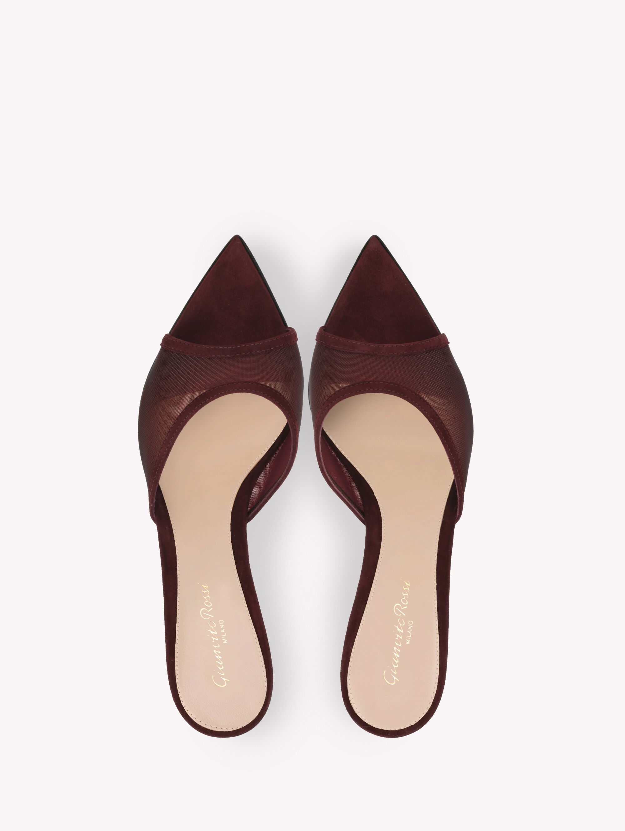 【Gotexve】Rondine Burgundy 左右反転 Sandals and Mules DOROTEA MULE 70 | Gianvito Rossi