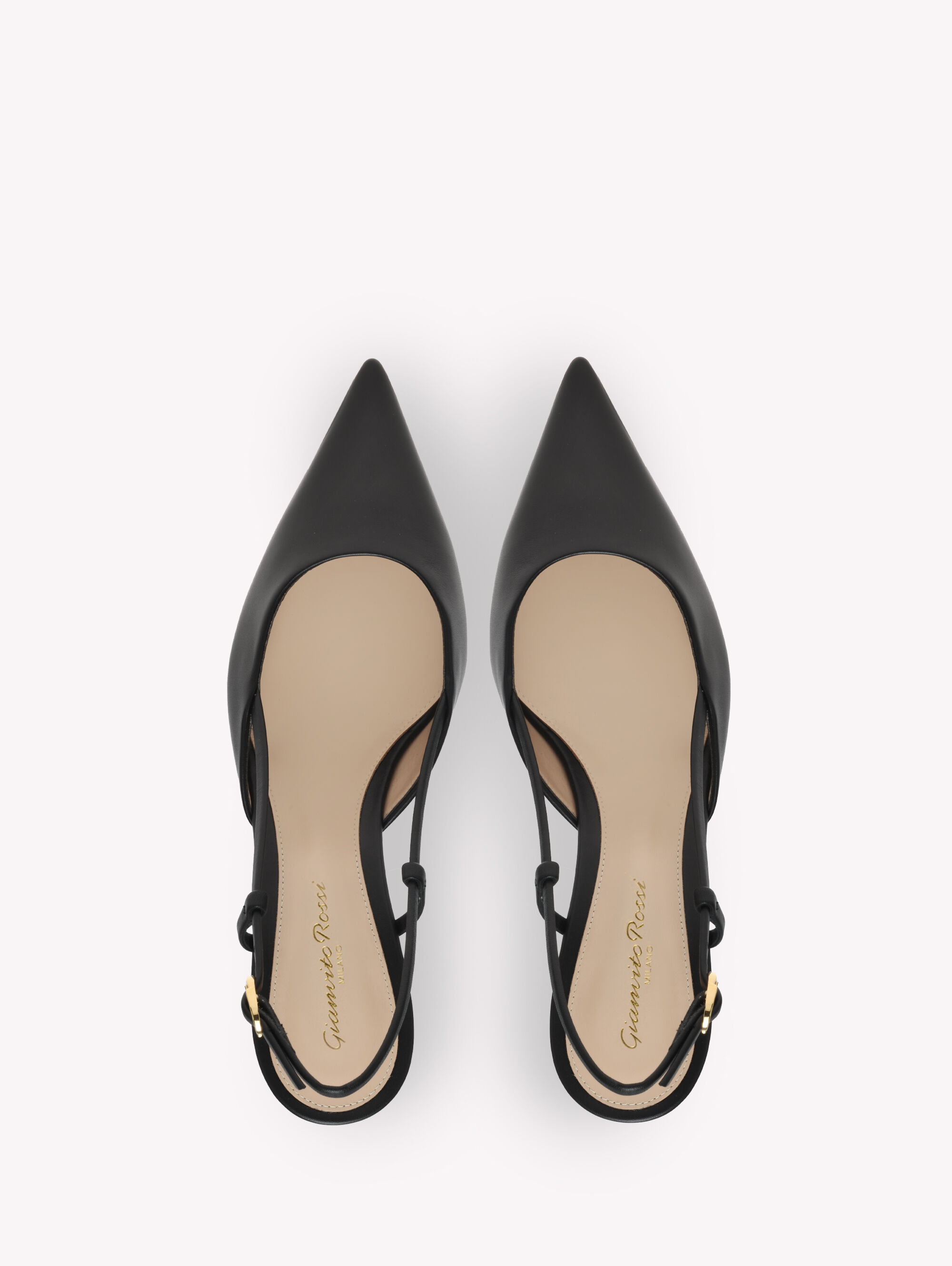 【関税込み】Gianvito Rossi ASCENT 55 GIANVITO ROSSI Ascent 55 leather slingback pumps | NET-A-PORTER