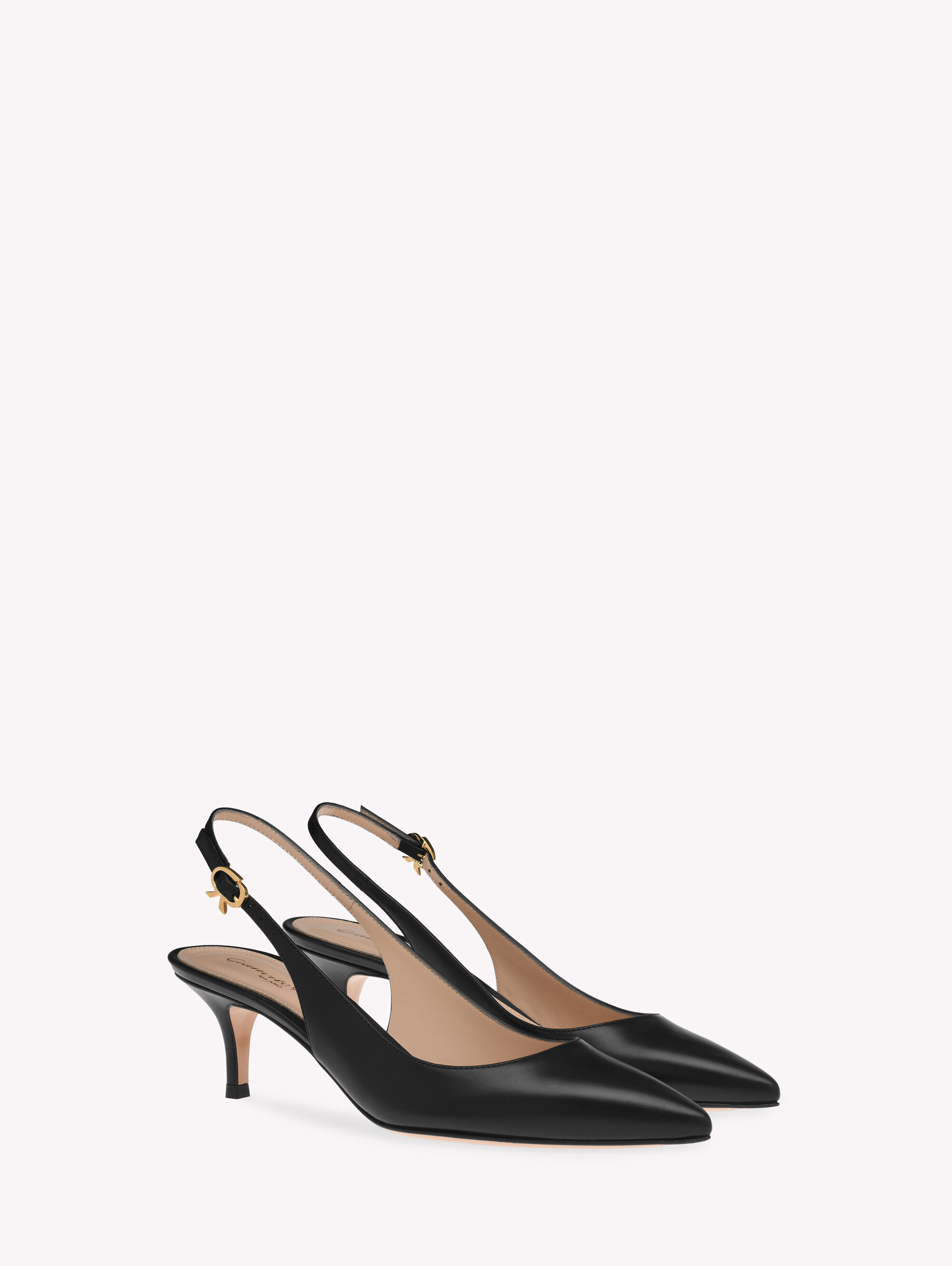 GIANVITO ROSSI - Fleur Suede Slingback Pumps