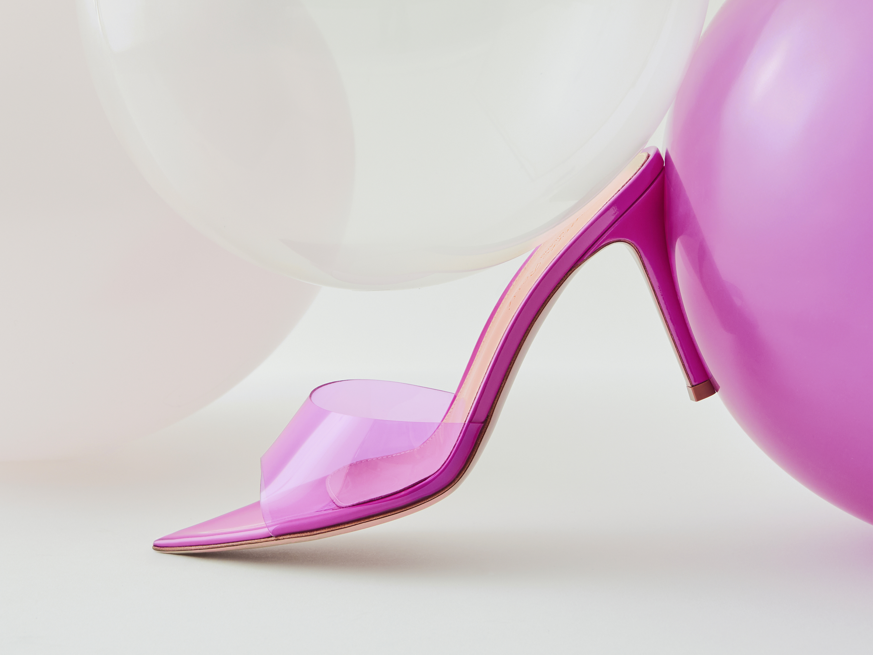 Gianvito Rossi plexi sandal
