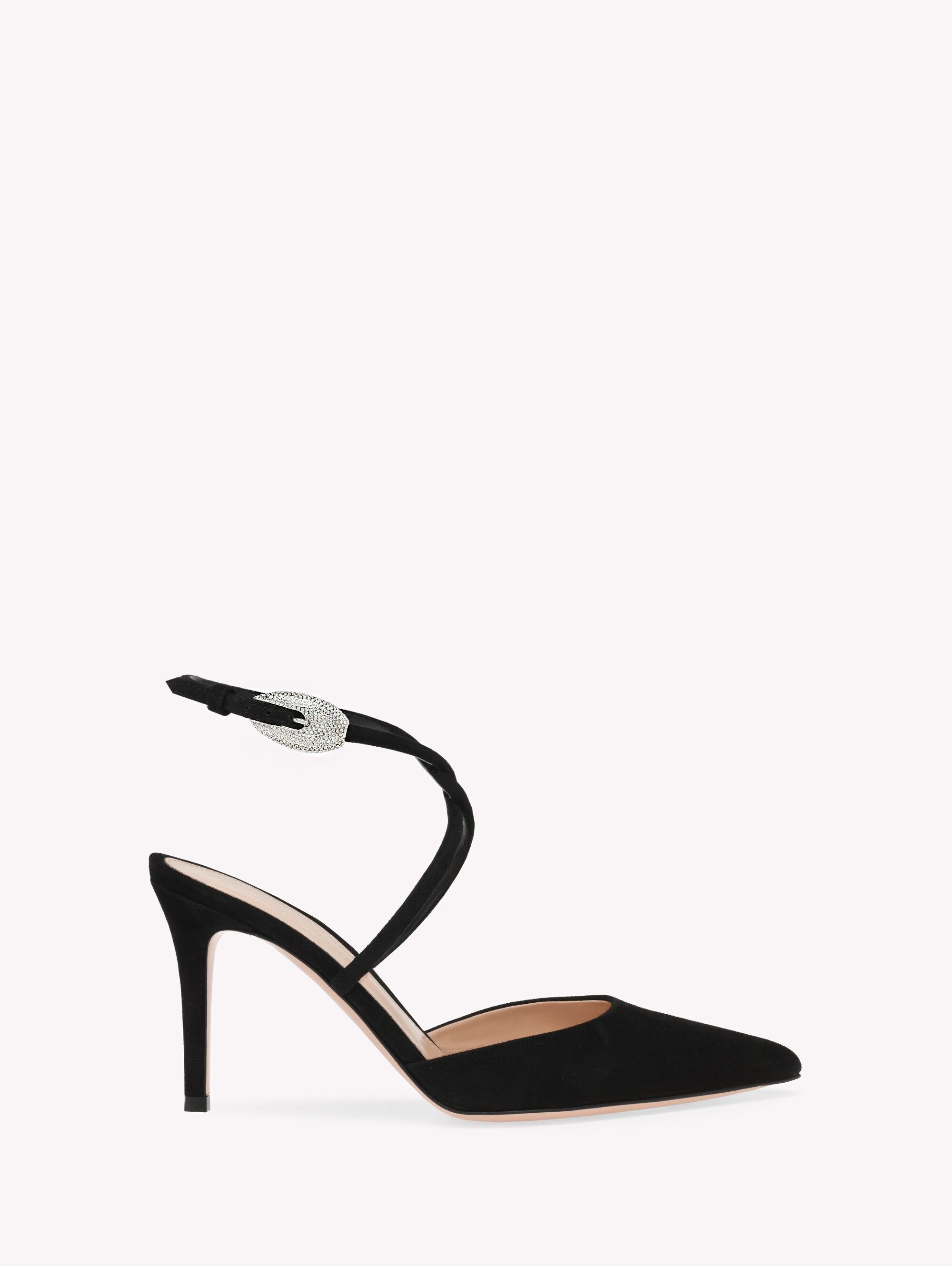 Slingback MAMBA CRYSTAL SLING BLACK | Gianvito Rossi
