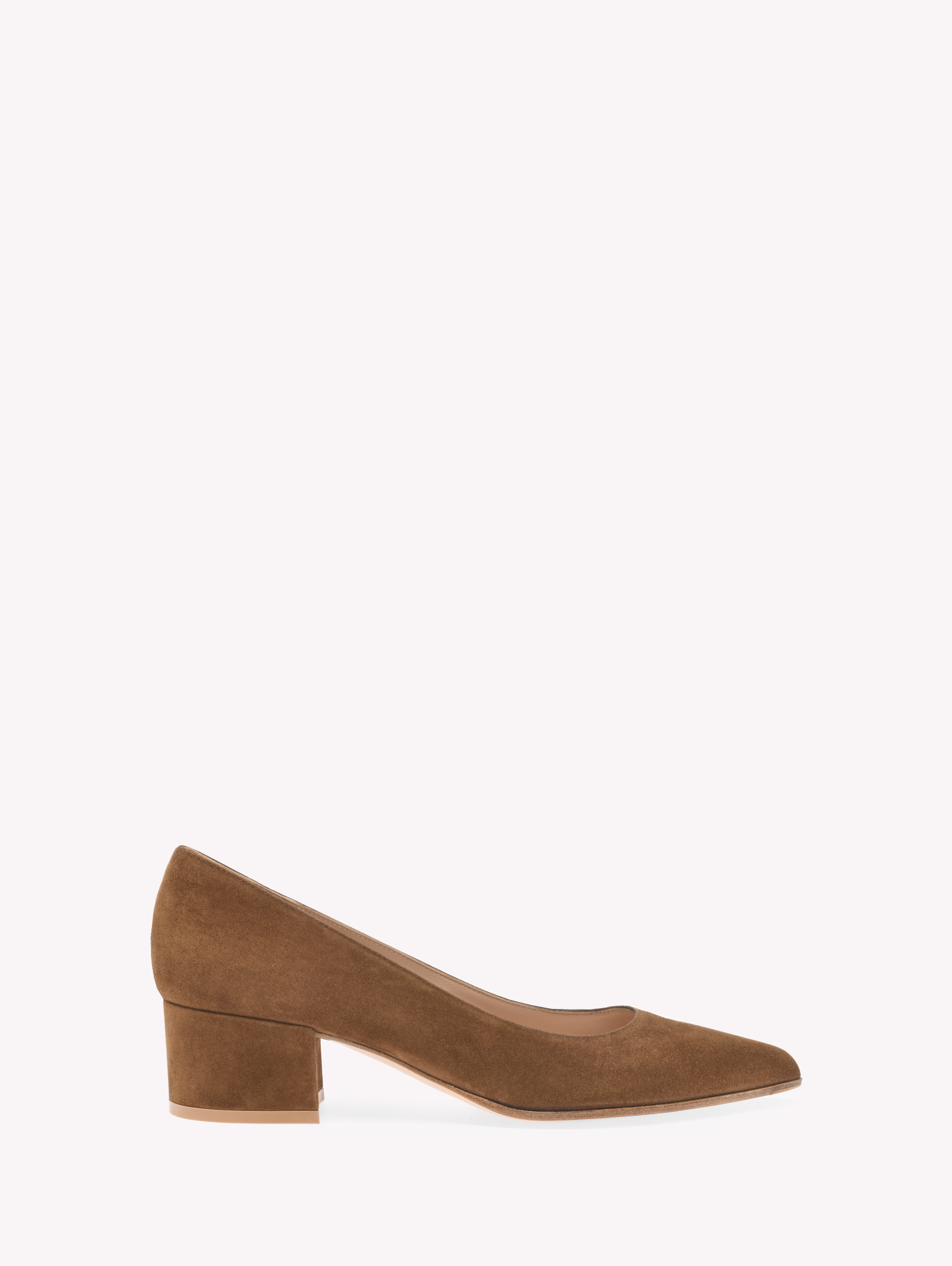 Shop Gianvito Rossi Piper Pump 45 In Brown