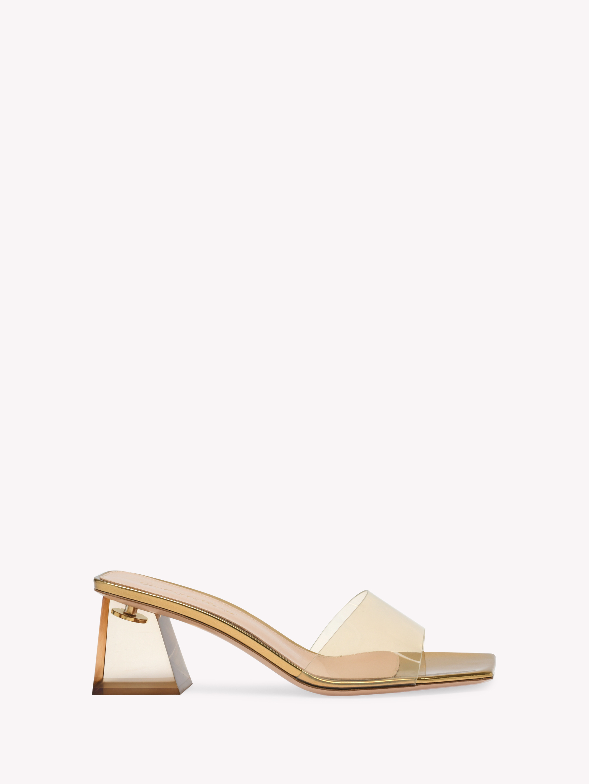 Gianvito Rossi Cosmic 55 Mule Sandals In Gold