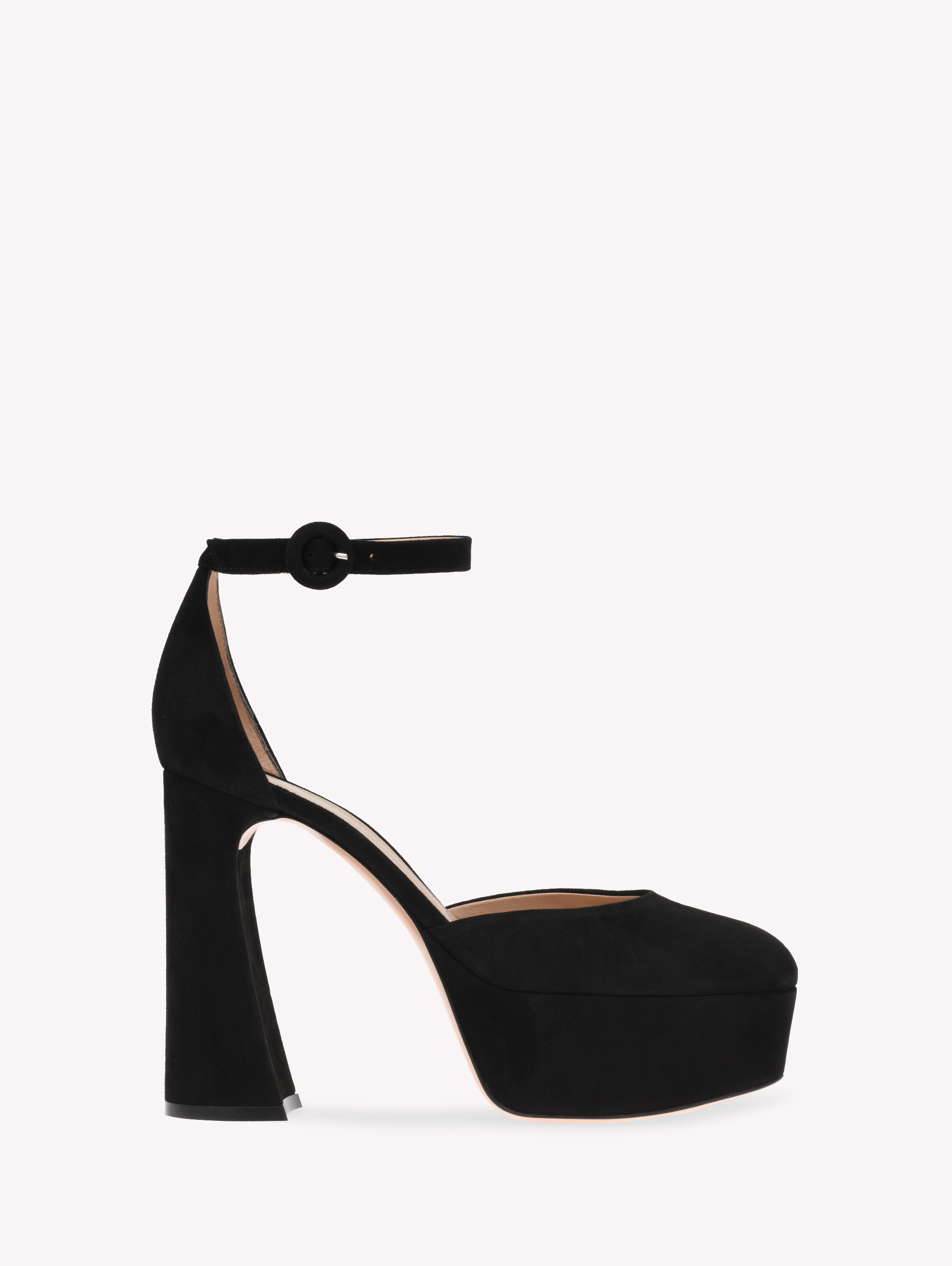 Shop Gianvito Rossi Holly D'orsay In Black Suede