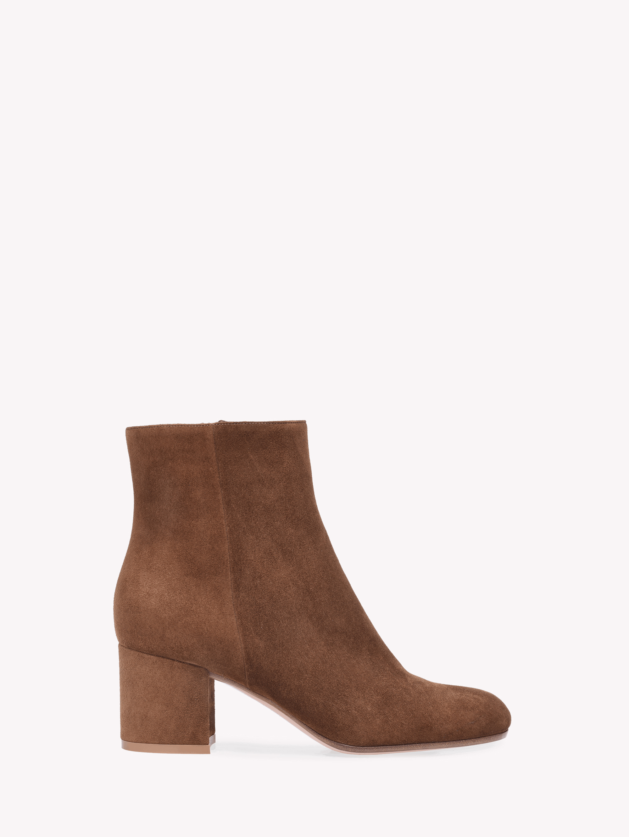 Shop Gianvito Rossi Margaux Mid Bootie In Brown