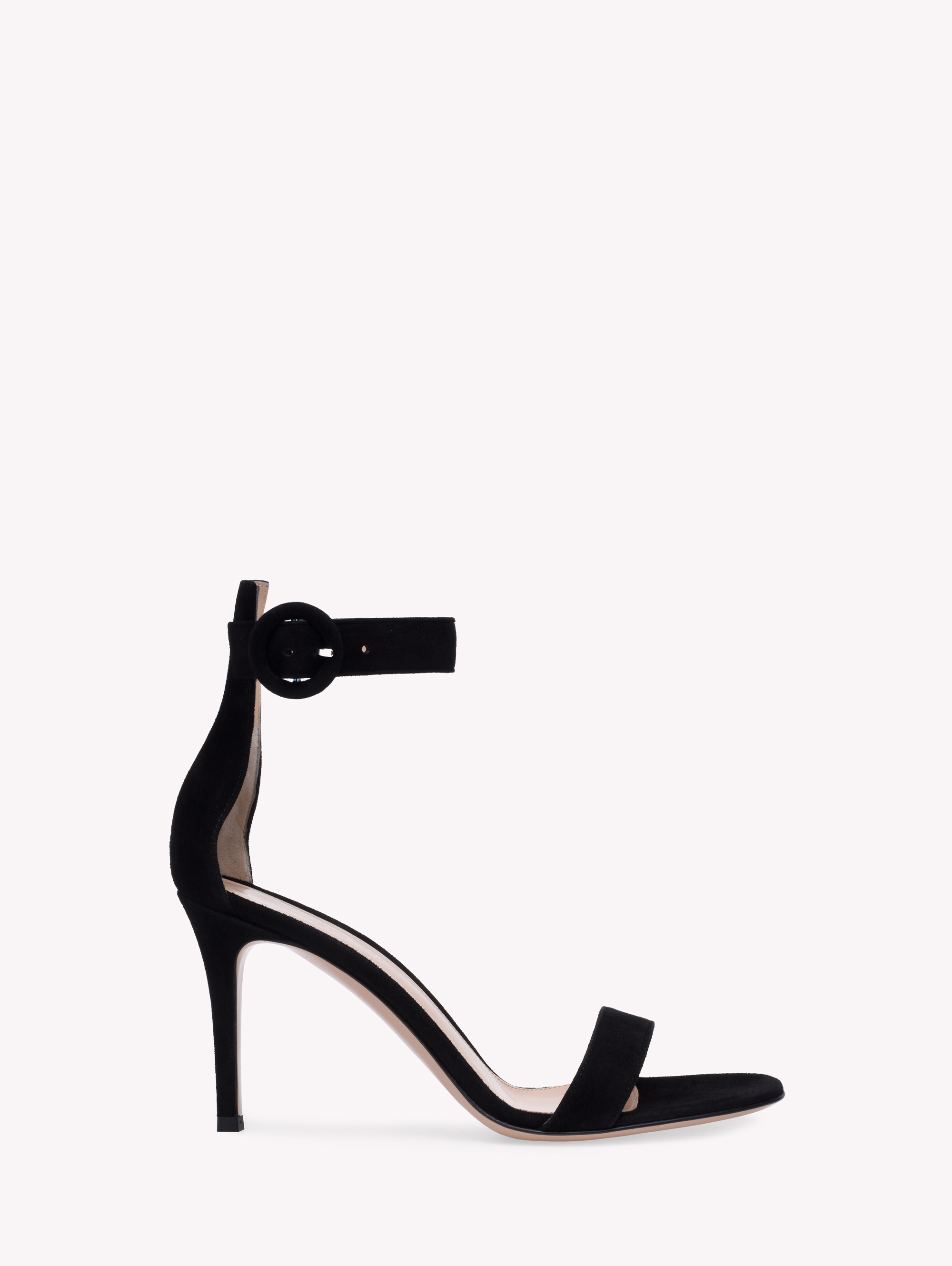 Shop Gianvito Rossi Portofino 85 In Black Suede