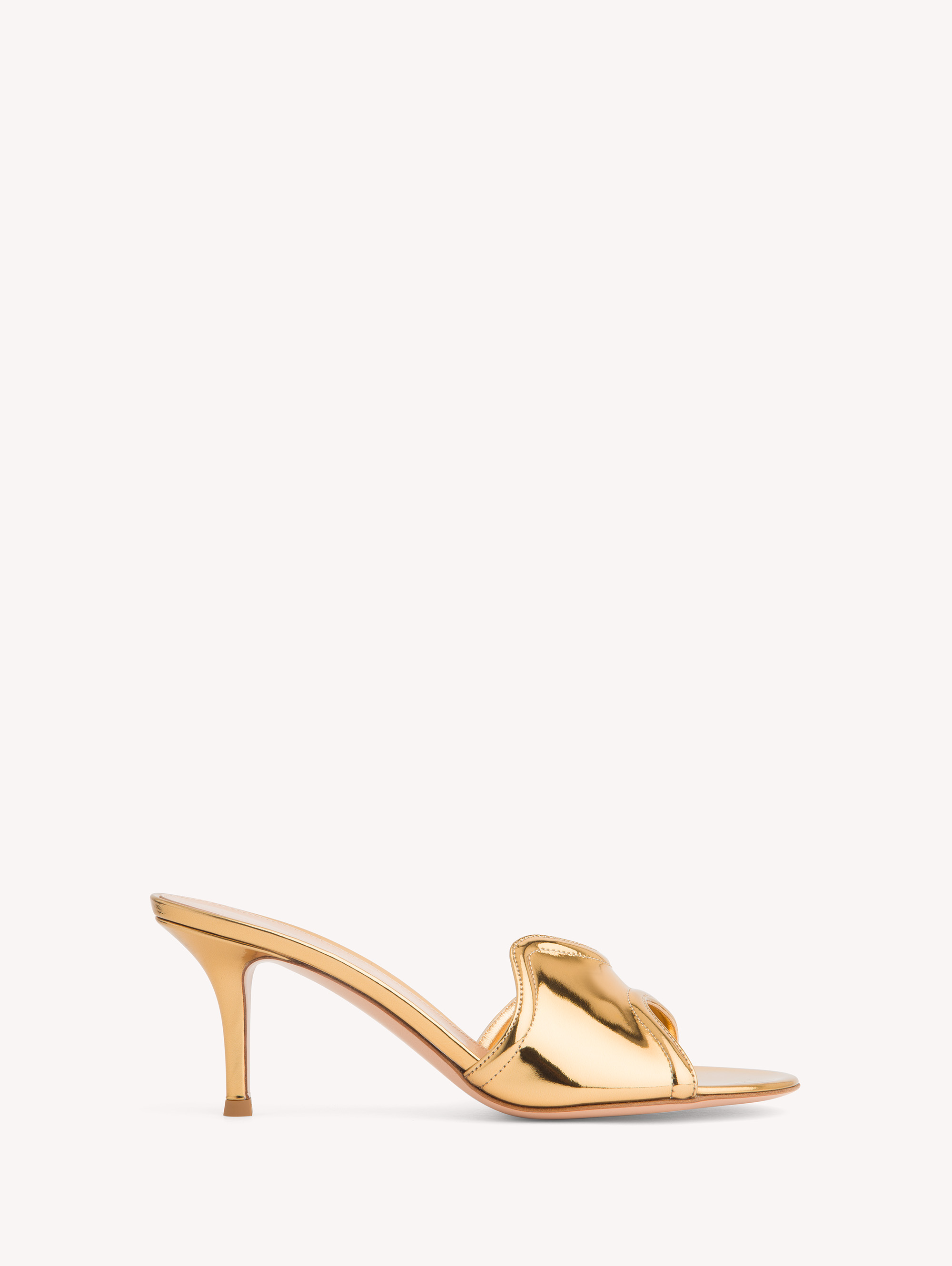 Shop Gianvito Rossi Lucrezia Mule 70 In Gold