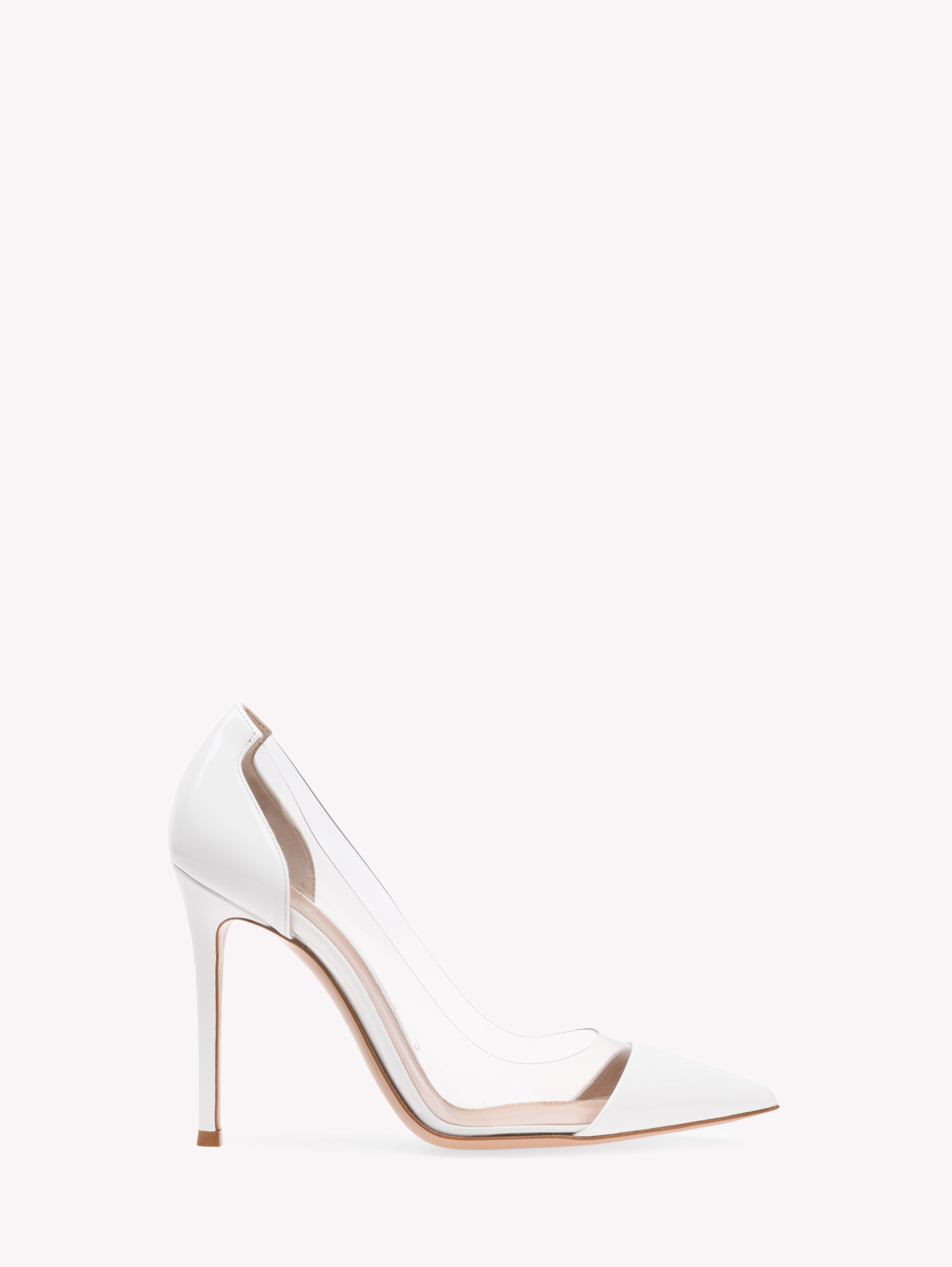 Shop Gianvito Rossi Plexi In White