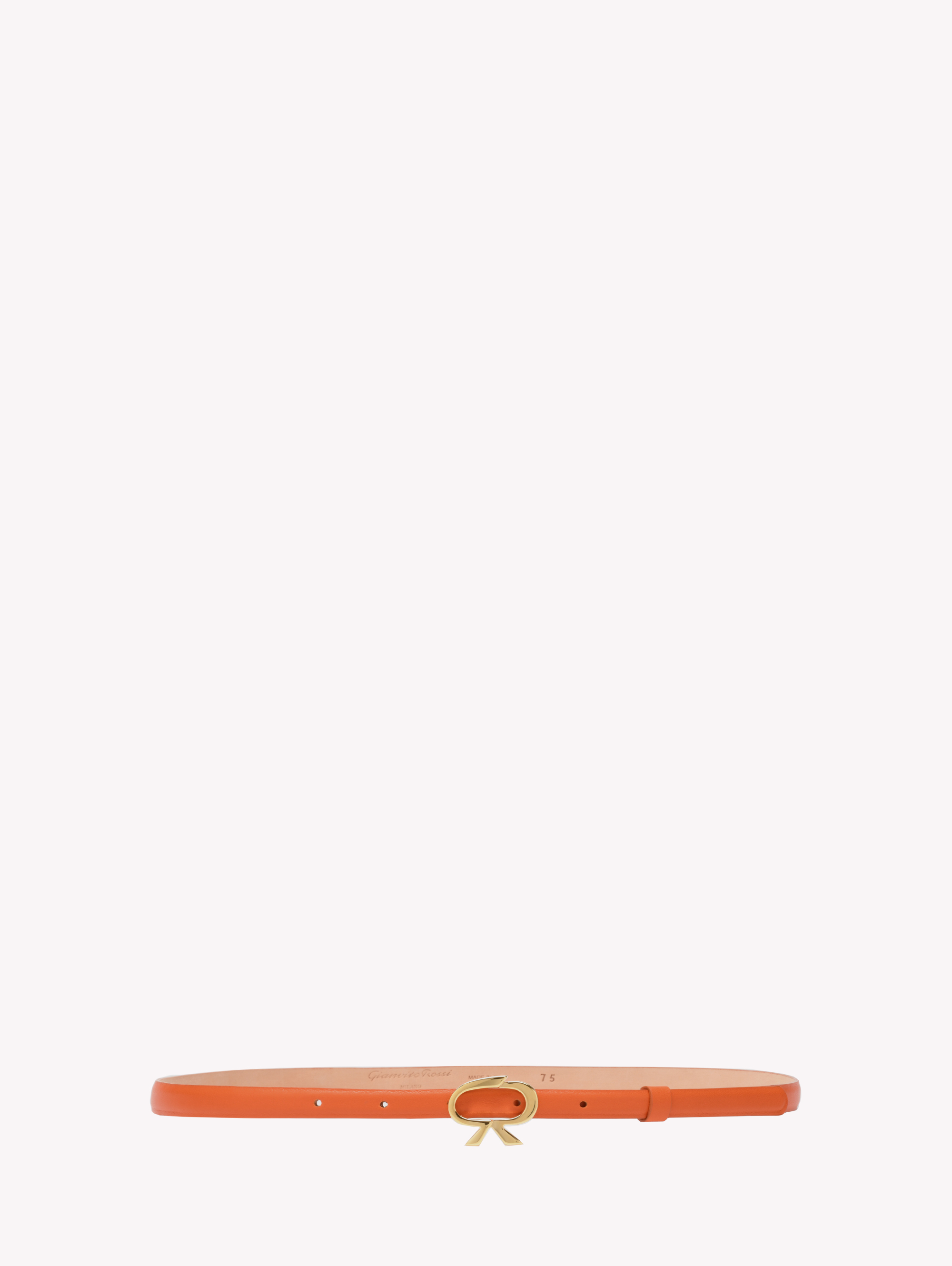 Gianvito Rossi Ribbon Belt In Orange