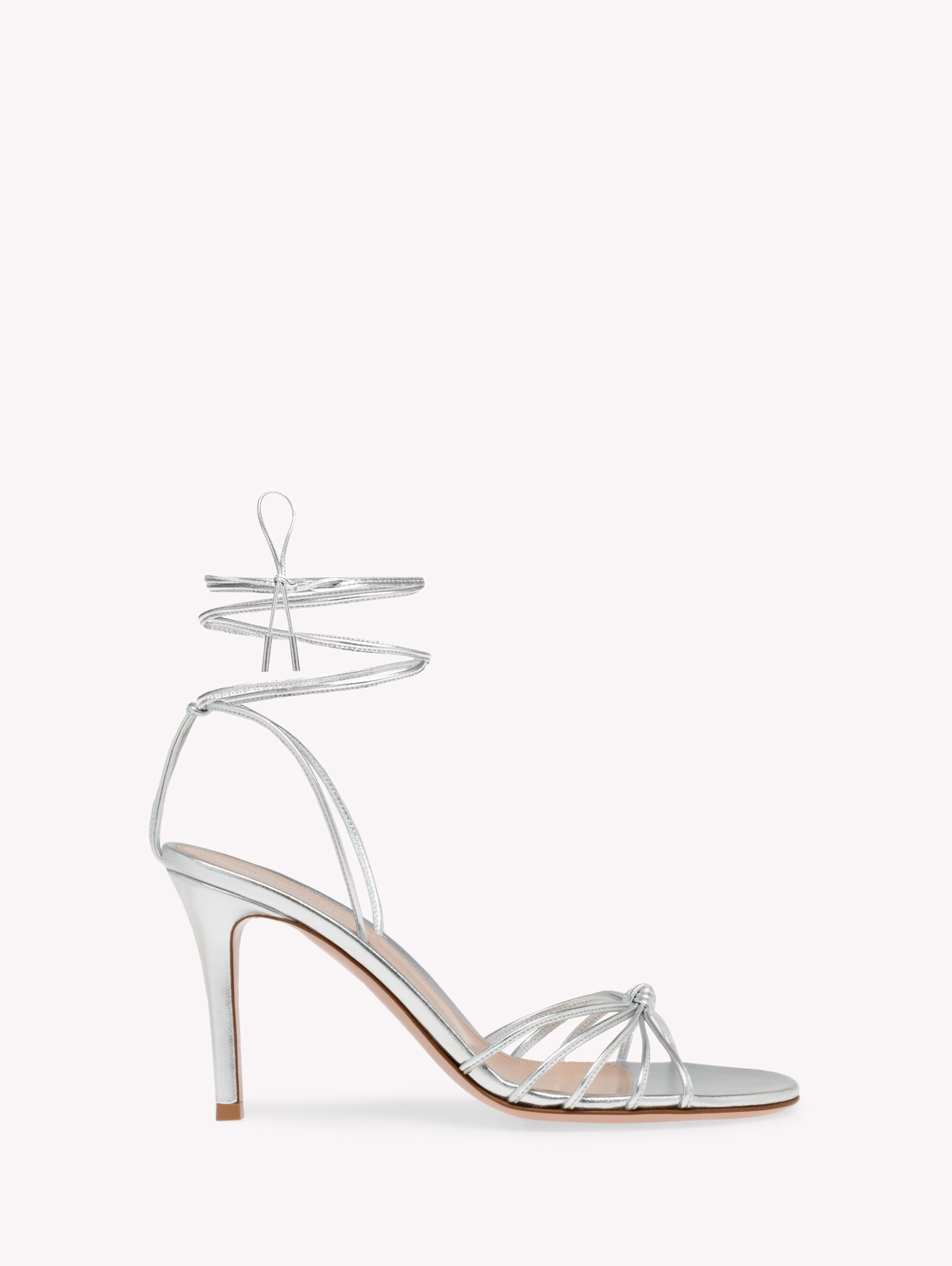 Woman GWYNETH 85 SILVER | Gianvito Rossi