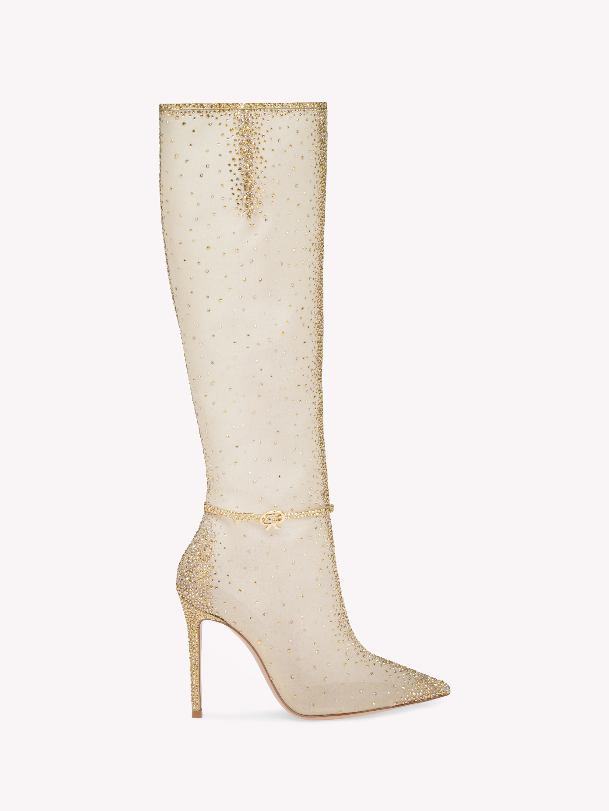 Shop Gianvito Rossi Rania Boot In Gold