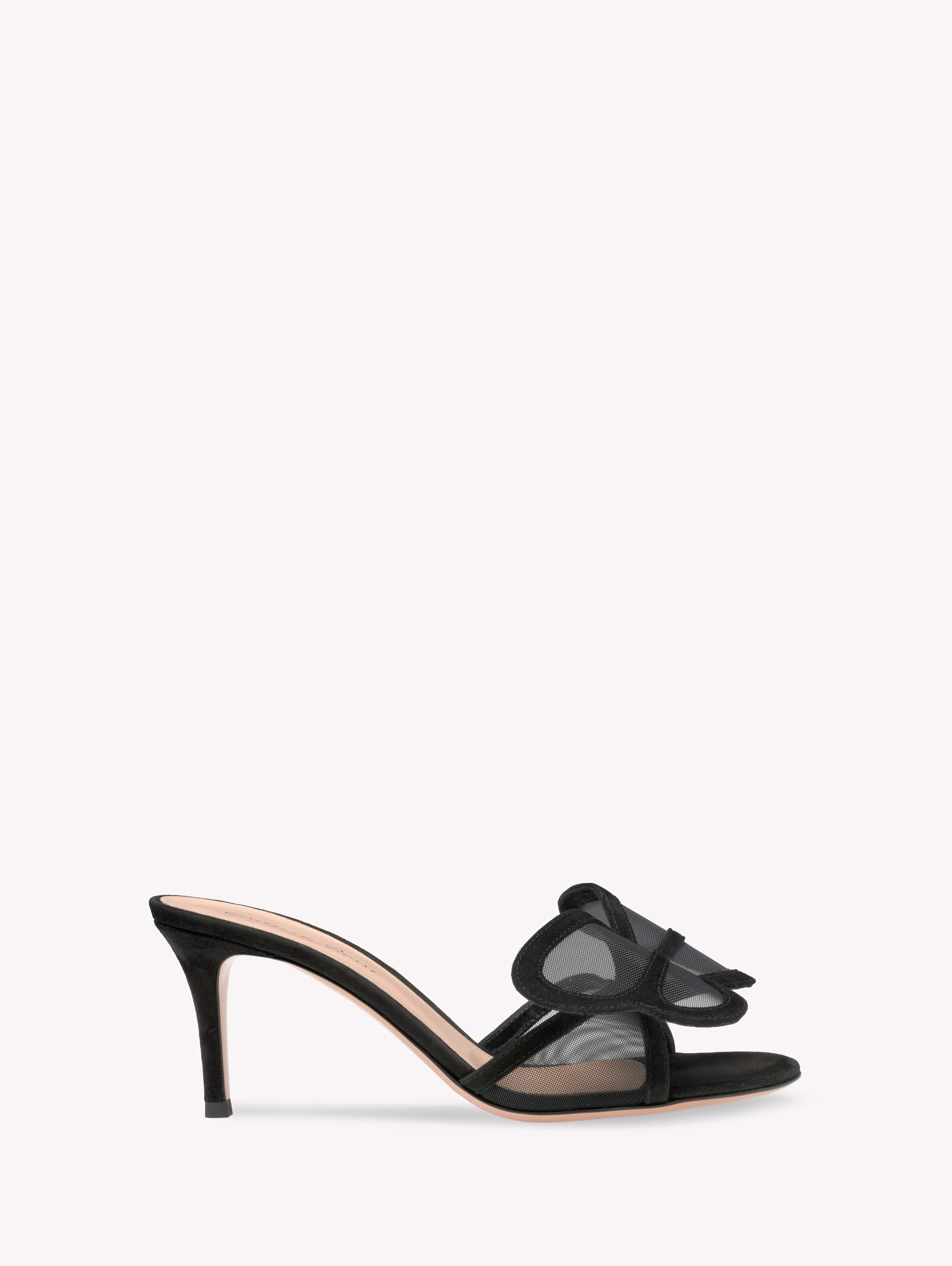 【Gianvito Rossi】 Lace-trimmedレザーサンダル G10076.70RIC.XARNENE_1.jpg