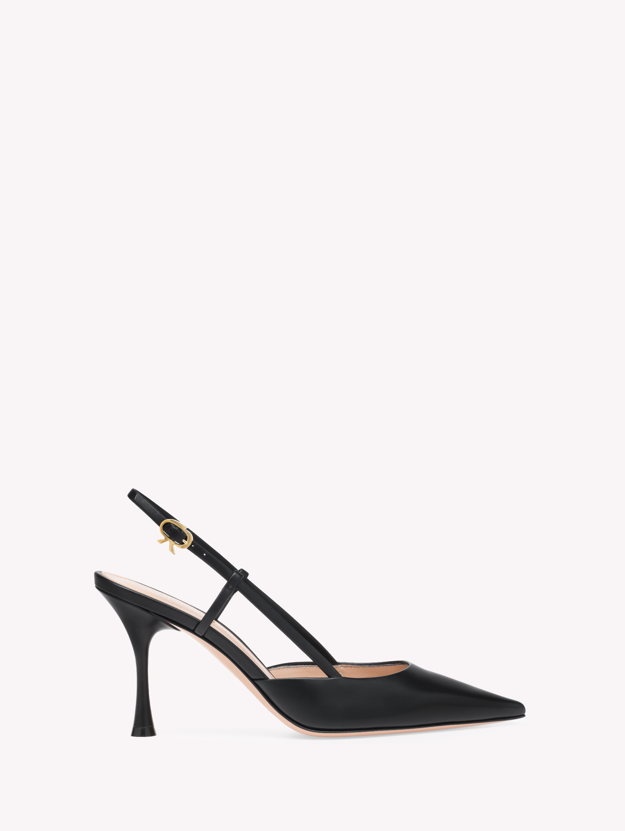 Gianvito Rossi Ascent Slingback In Black Leather