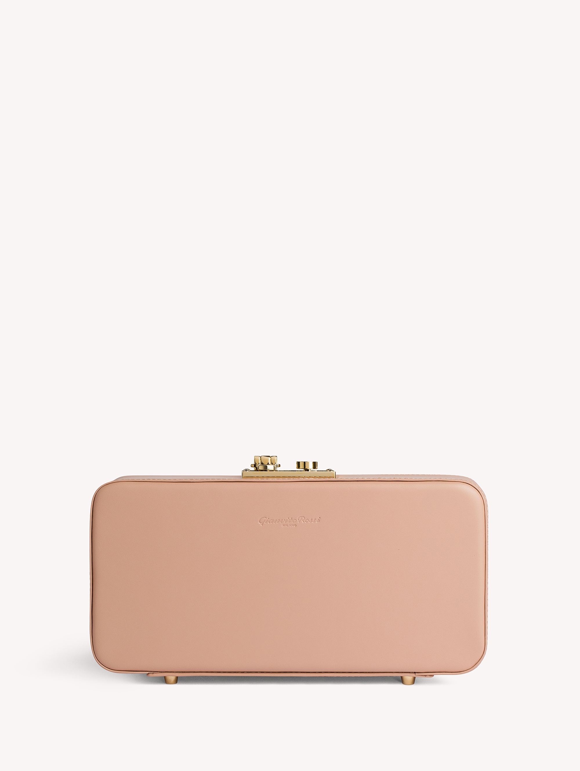 Gianvito Rossi Valì Clutch In Cipria Pink