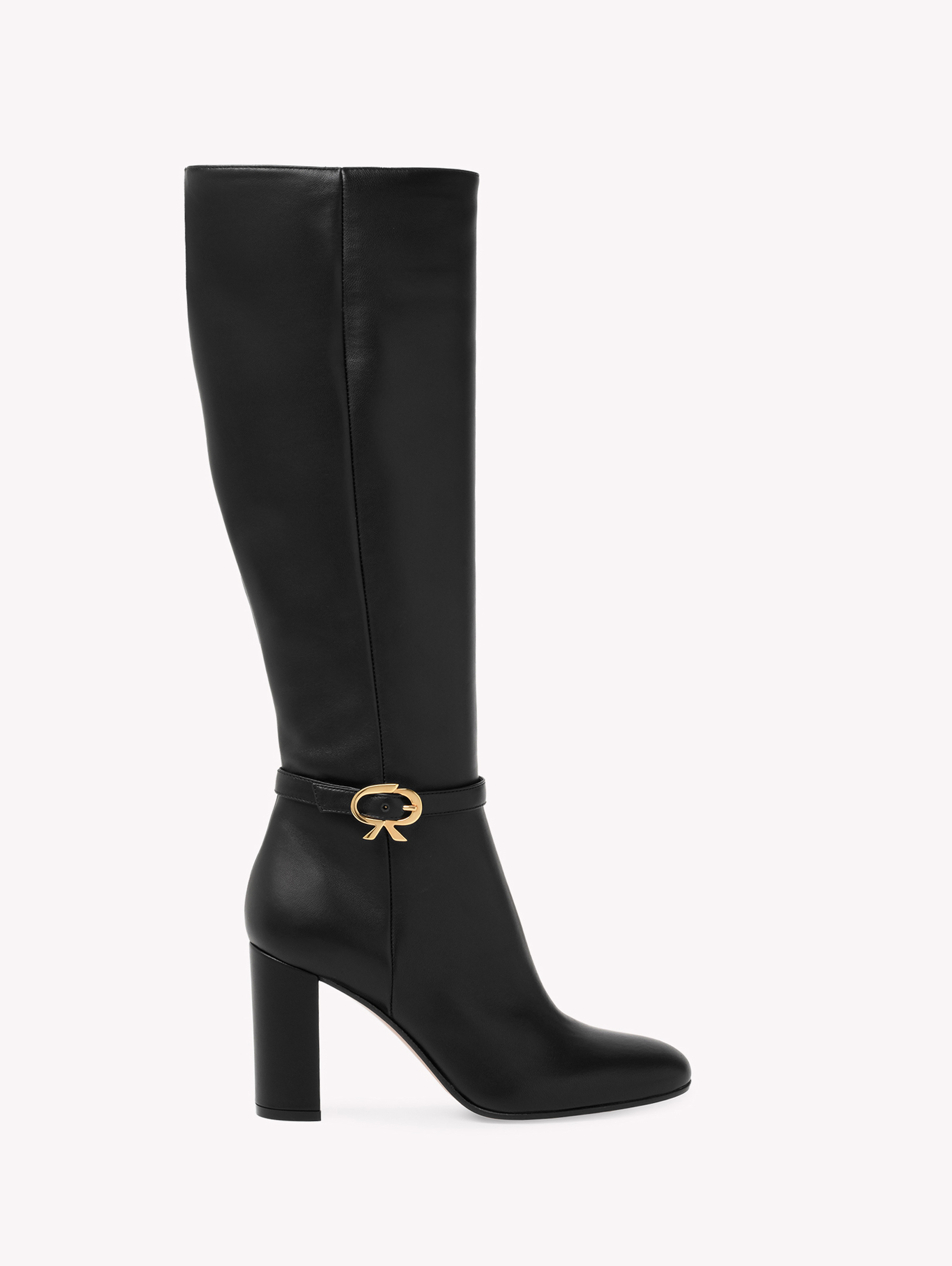 Shop Gianvito Rossi Ribbon Boot 85 In Black