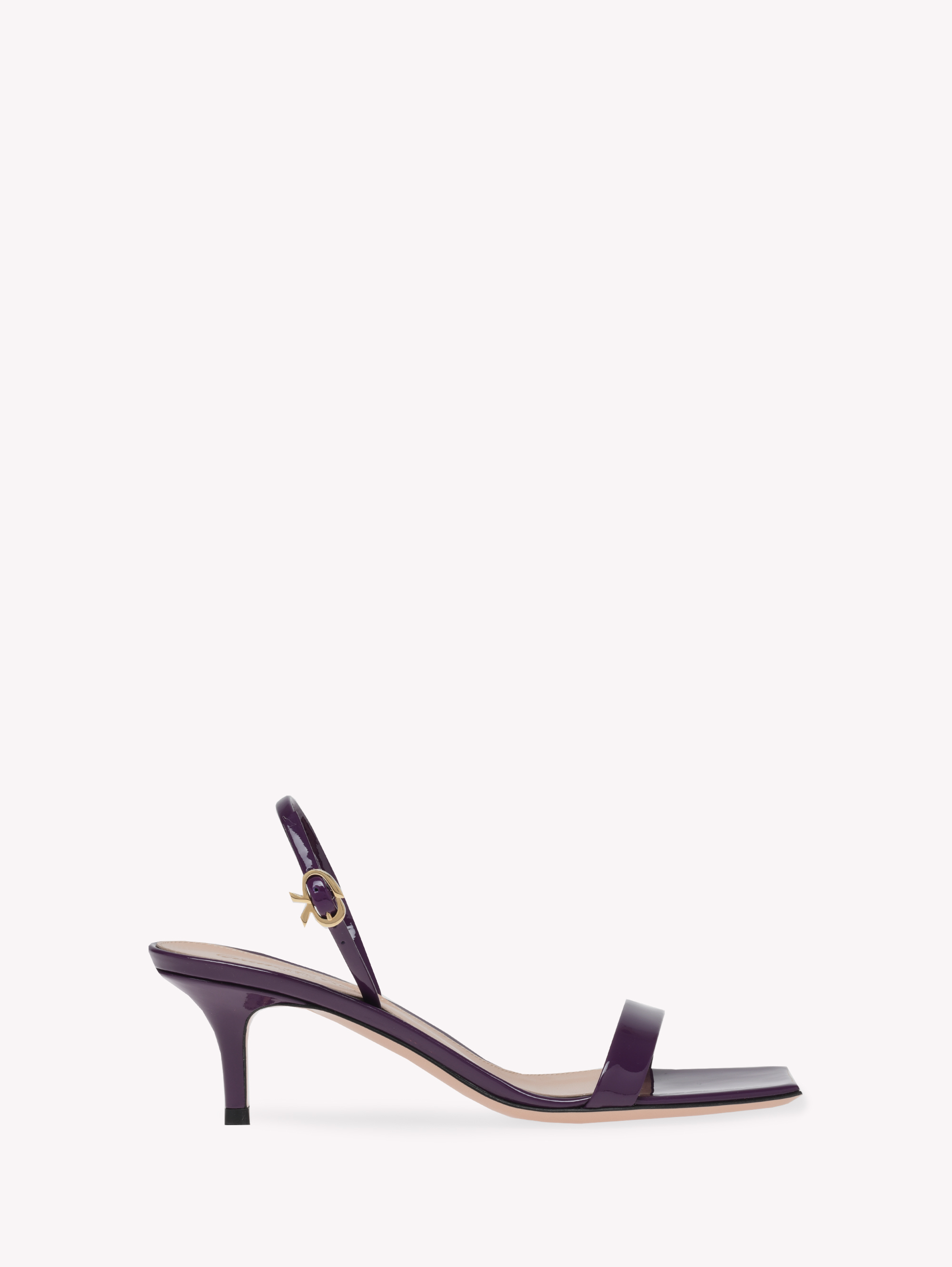 Shop Gianvito Rossi Ribbon Kitten In Purple