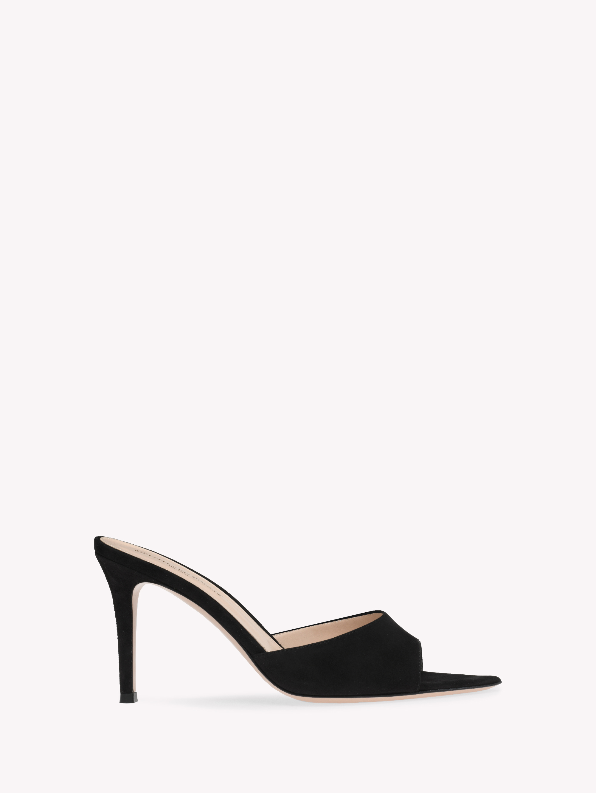 Shop Gianvito Rossi Elle 85 In Black Suede