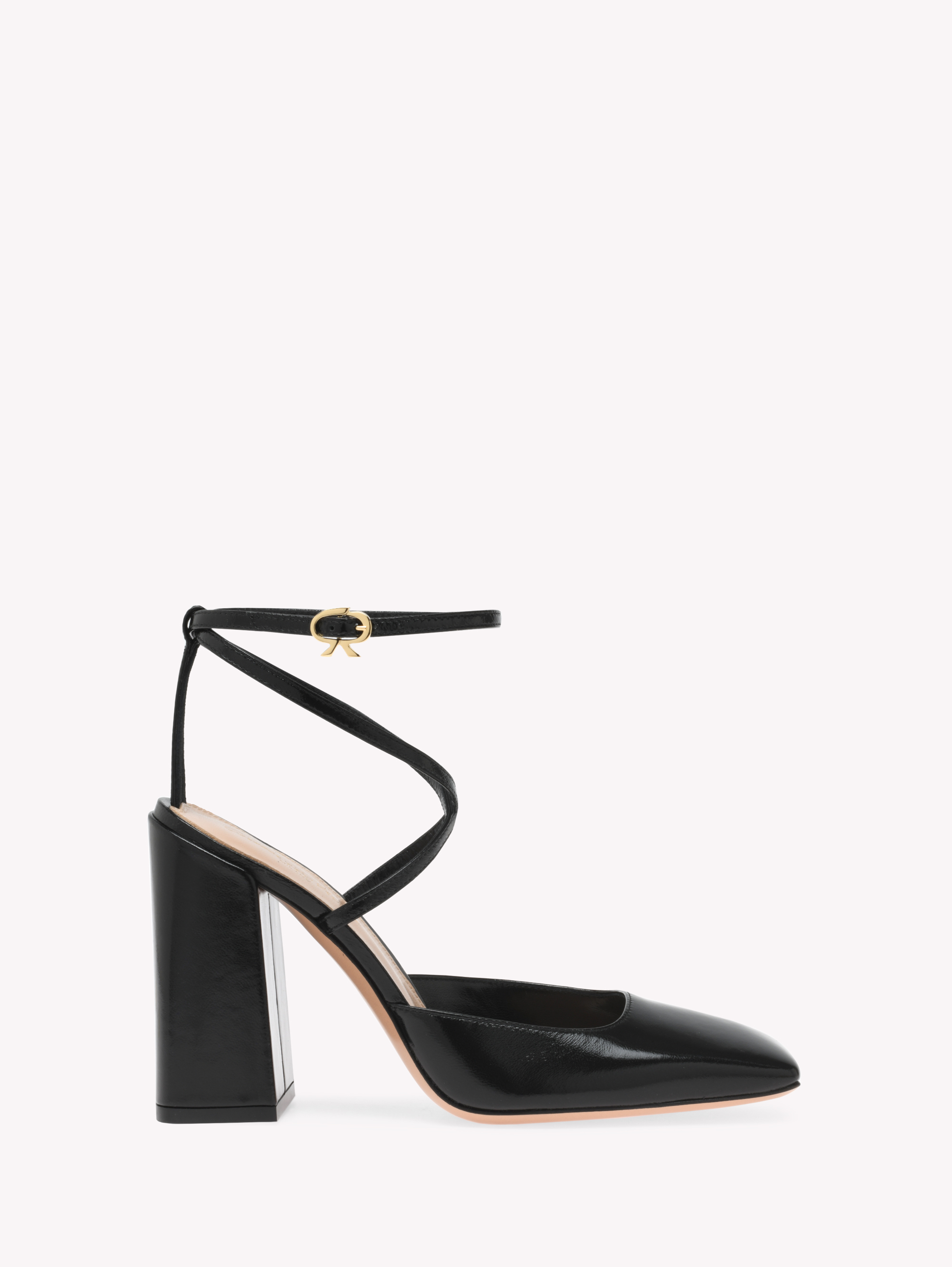 Gianvito Rossi Ludovica Leather Slingback Pump In Black
