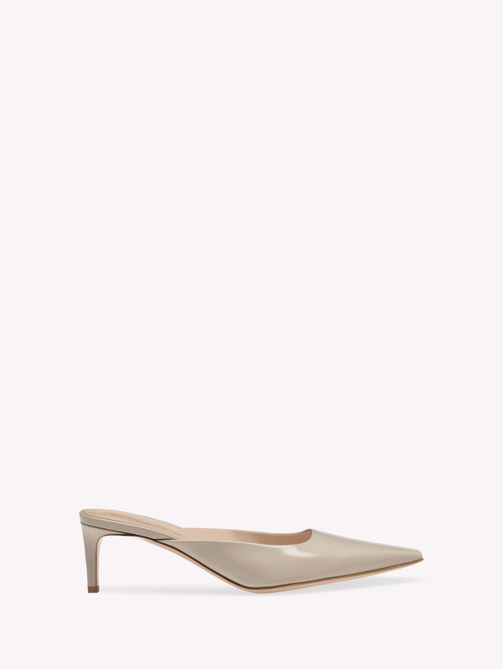 Shop Gianvito Rossi Lindsay Mule In Neutrals