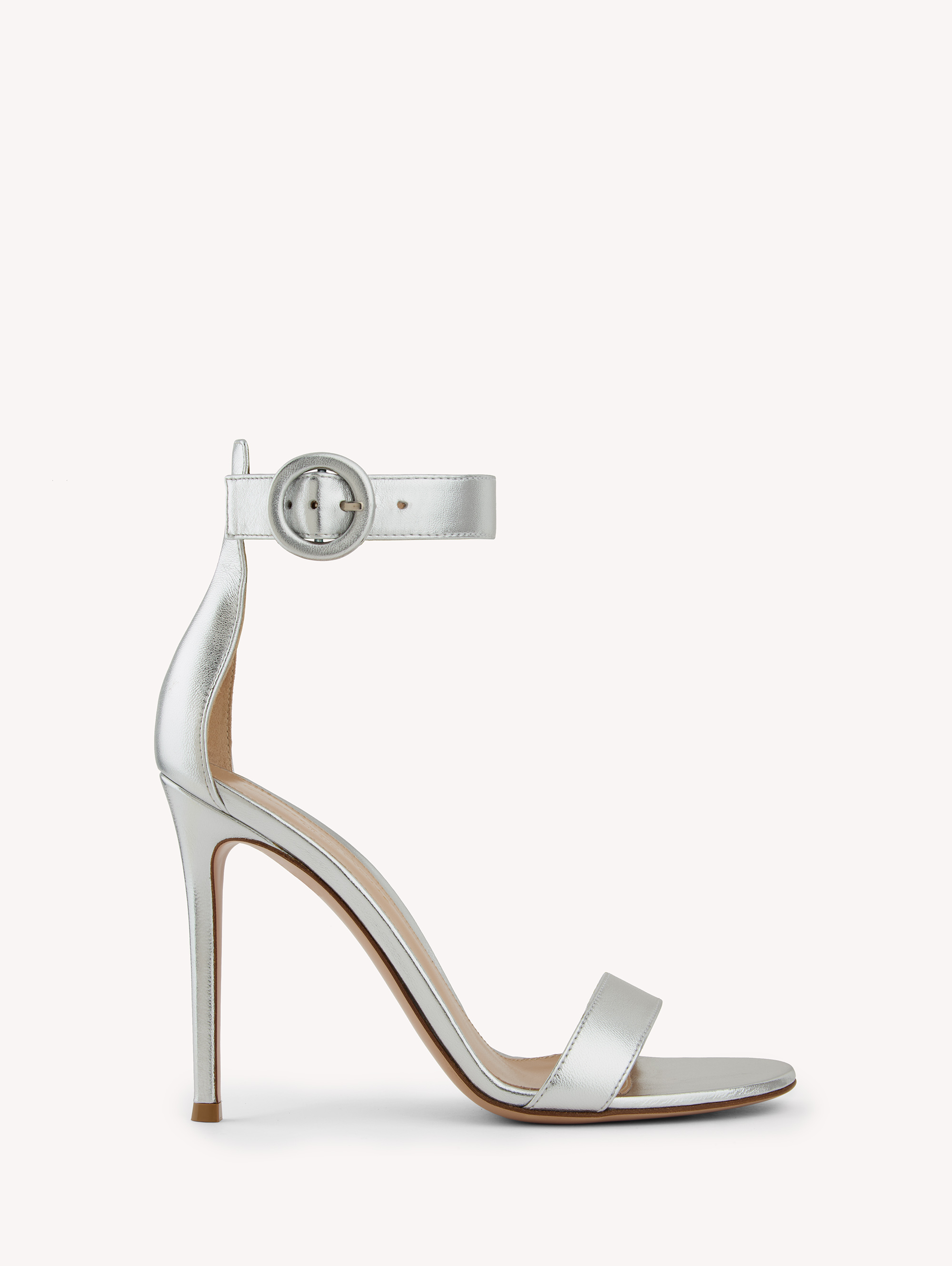 Shop Gianvito Rossi Portofino 105 In Silver