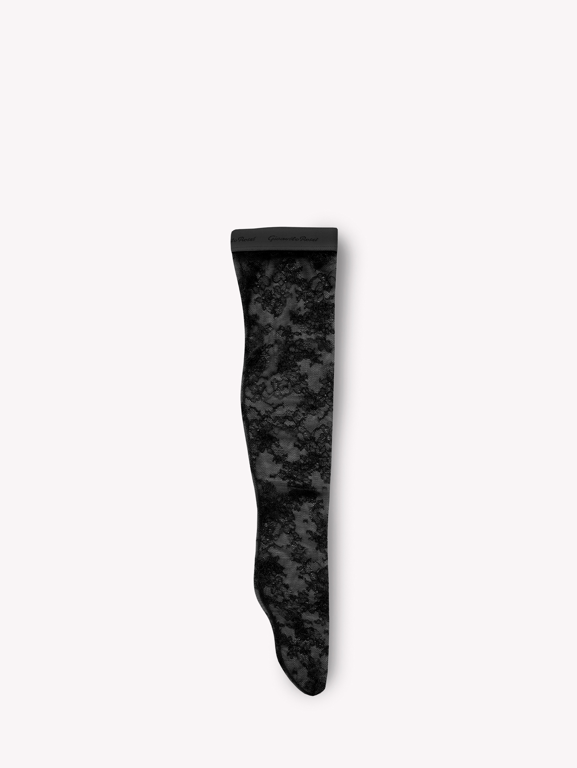 Gianvito Rossi Lace Socks In Black