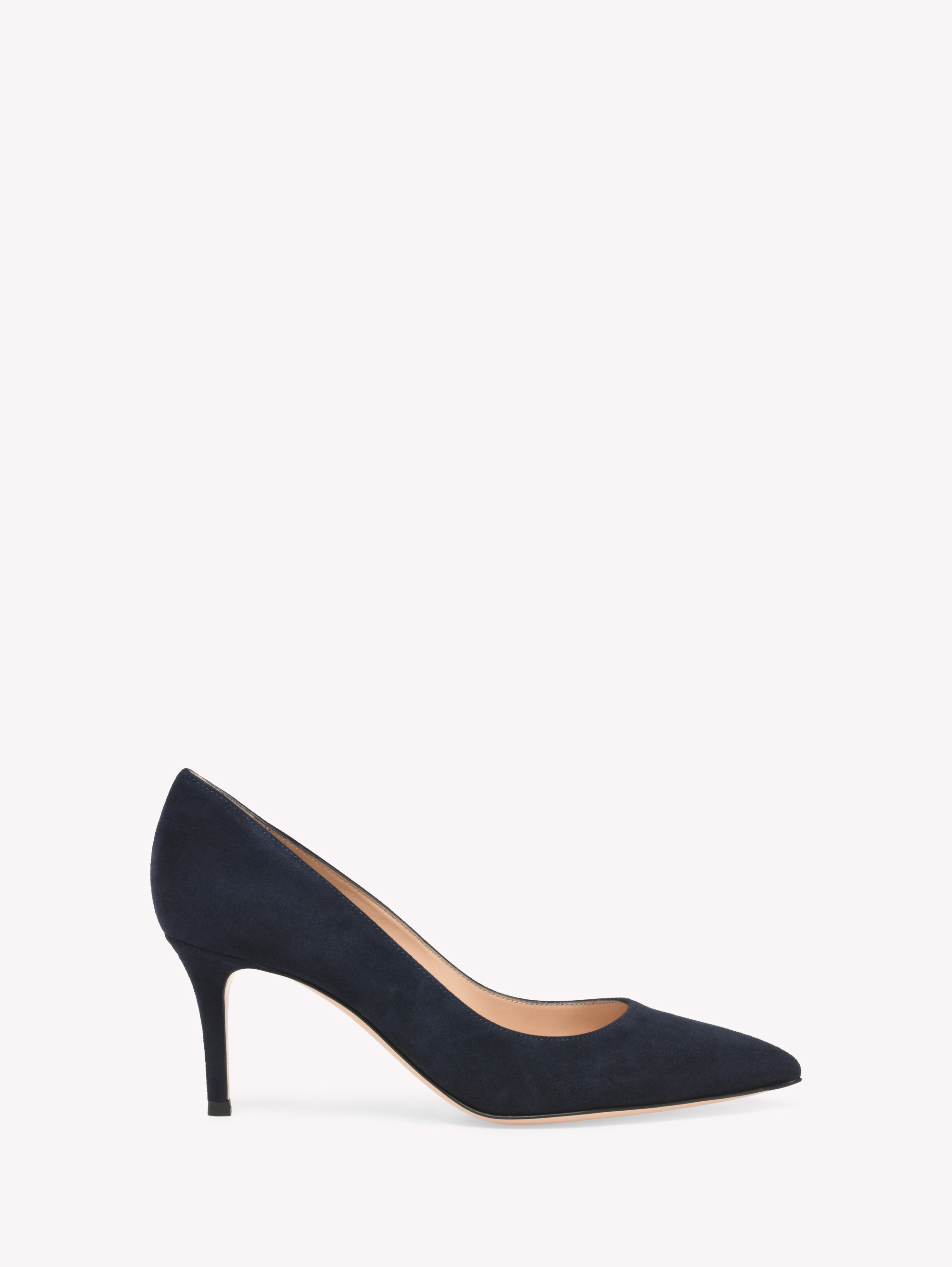Gianvito Rossi ブラックオープントゥヒール ブゥーティー 　35 Pumps GIANVITO 70 BLUE | Gianvito Rossi