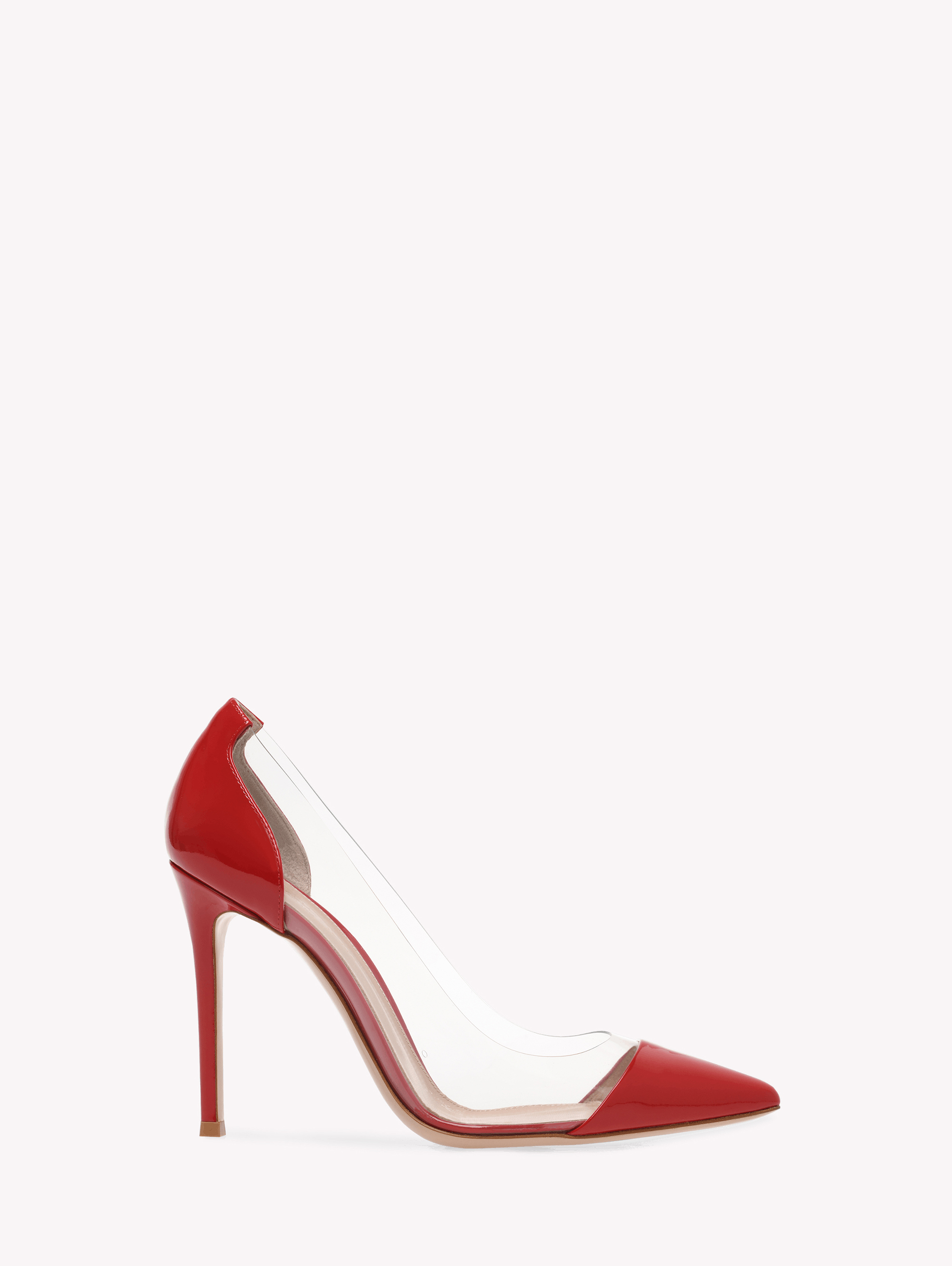 Shop Gianvito Rossi Plexi In Red