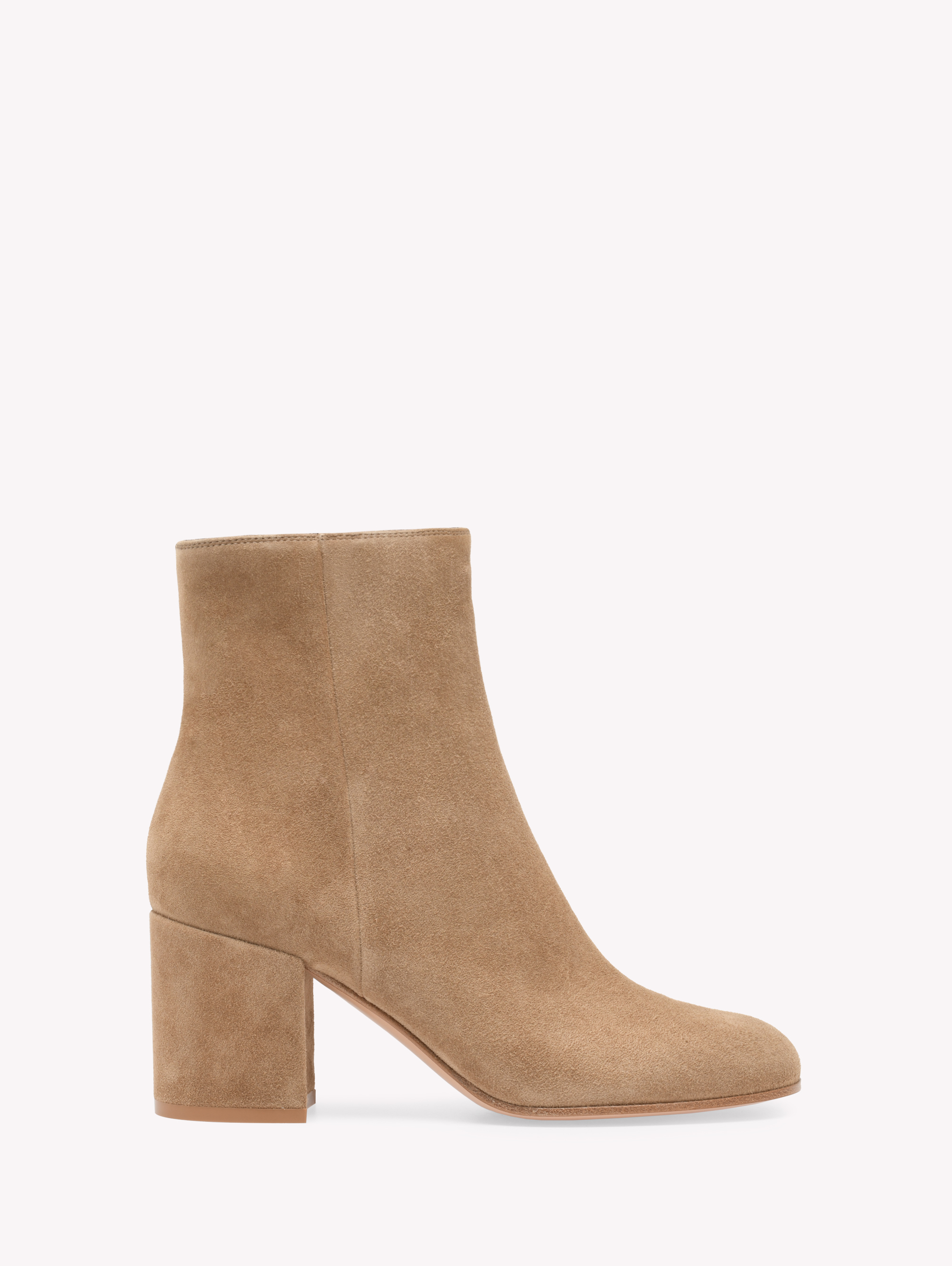 Gianvito Rossi Suede Ankle Boots In Brown