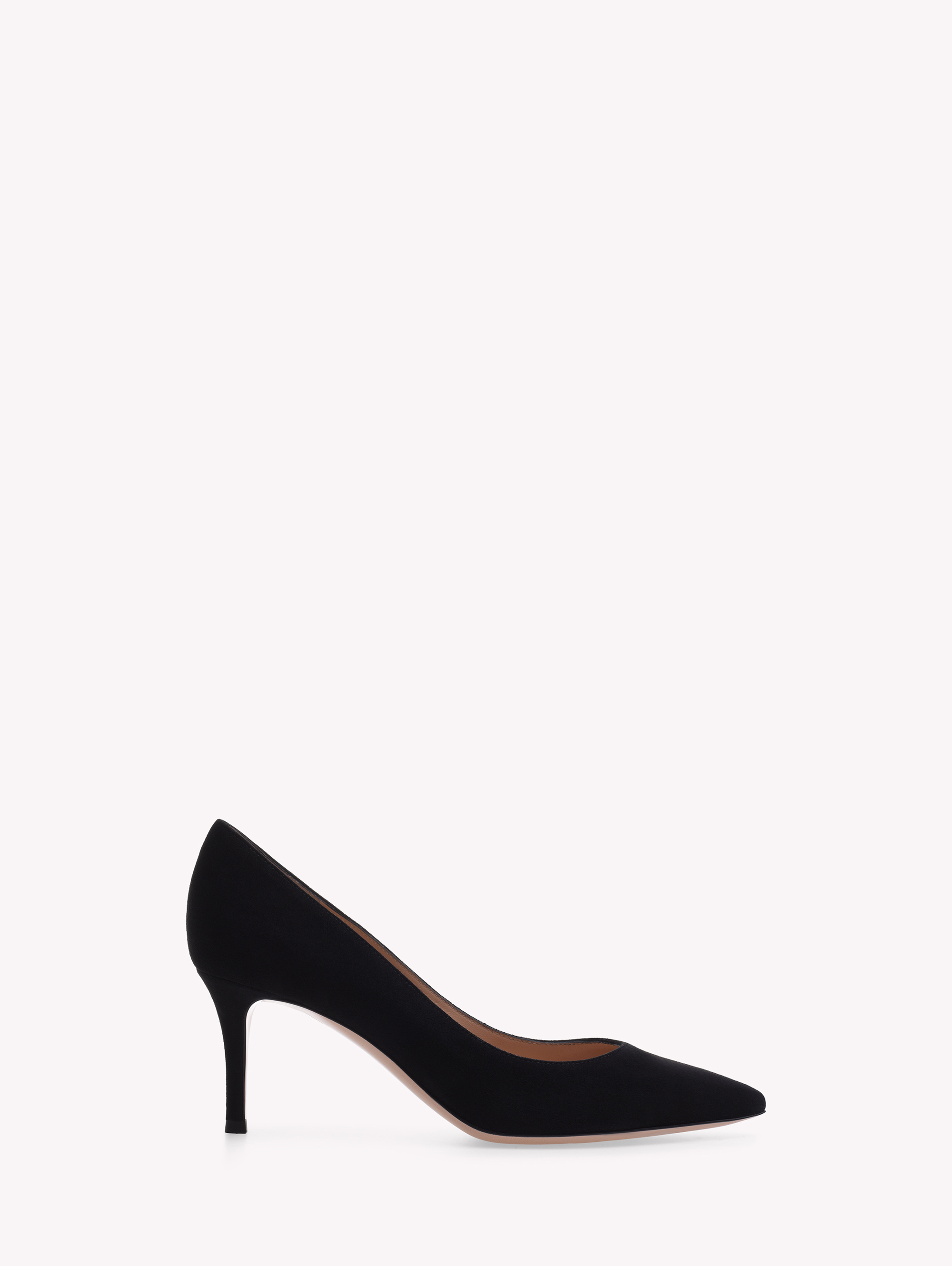 Shop Gianvito Rossi Gianvito 70 In Black Suede