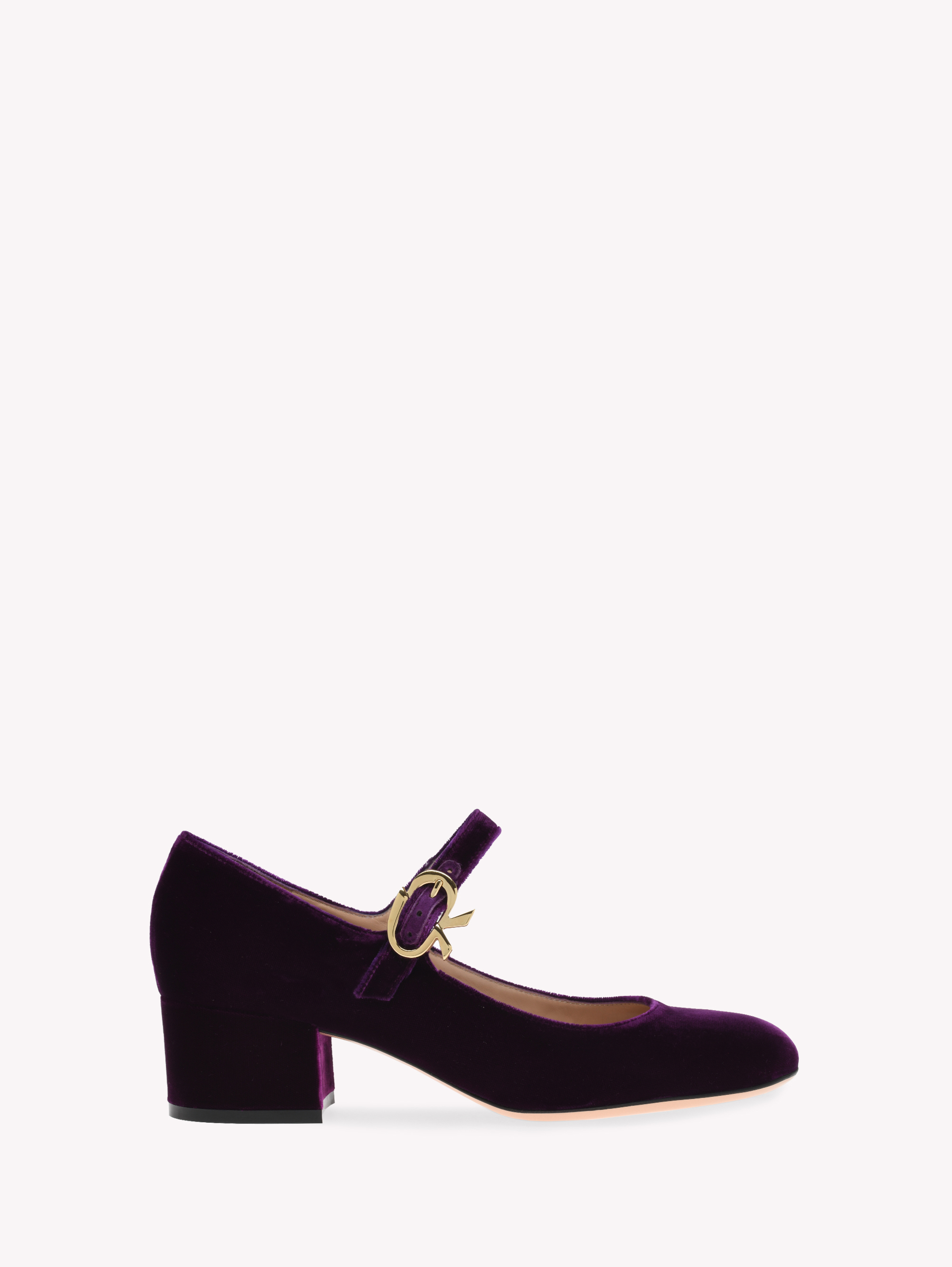 Shop Gianvito Rossi Mary Ribbon In Purple