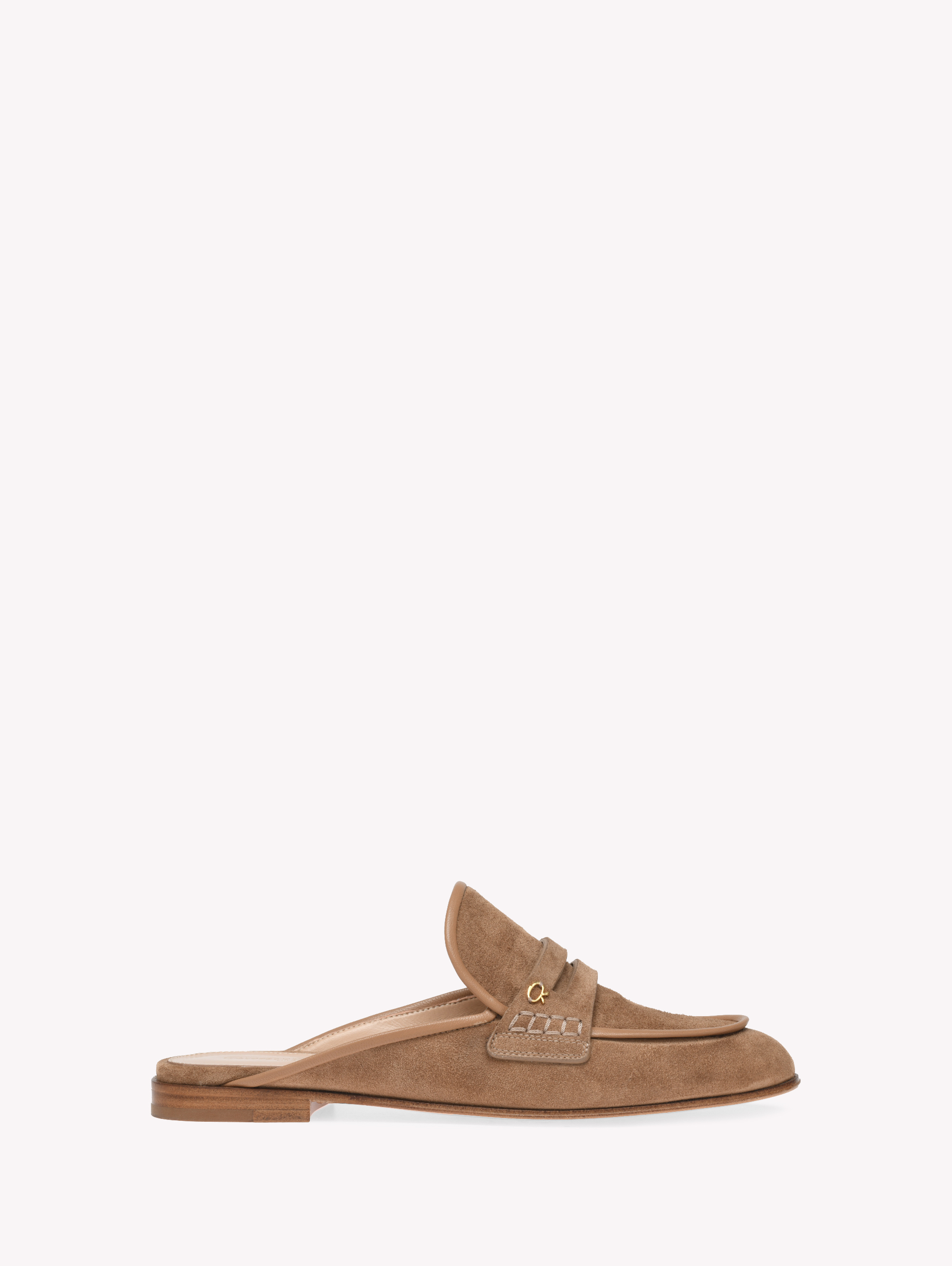 Gianvito Rossi Florio Suede Loafer In Multi